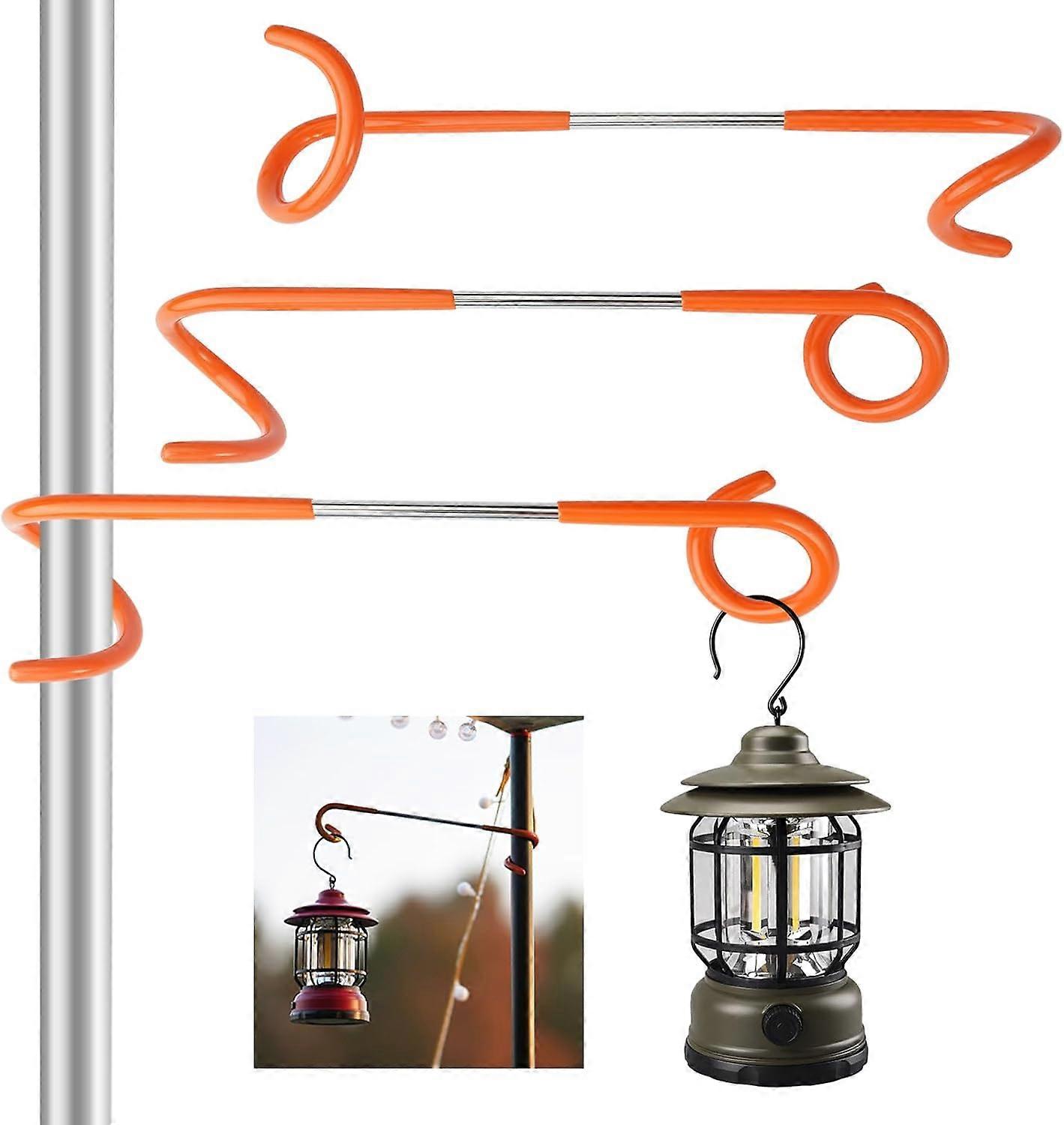 Hook camping light tent lantern bracket two-way stainless steel