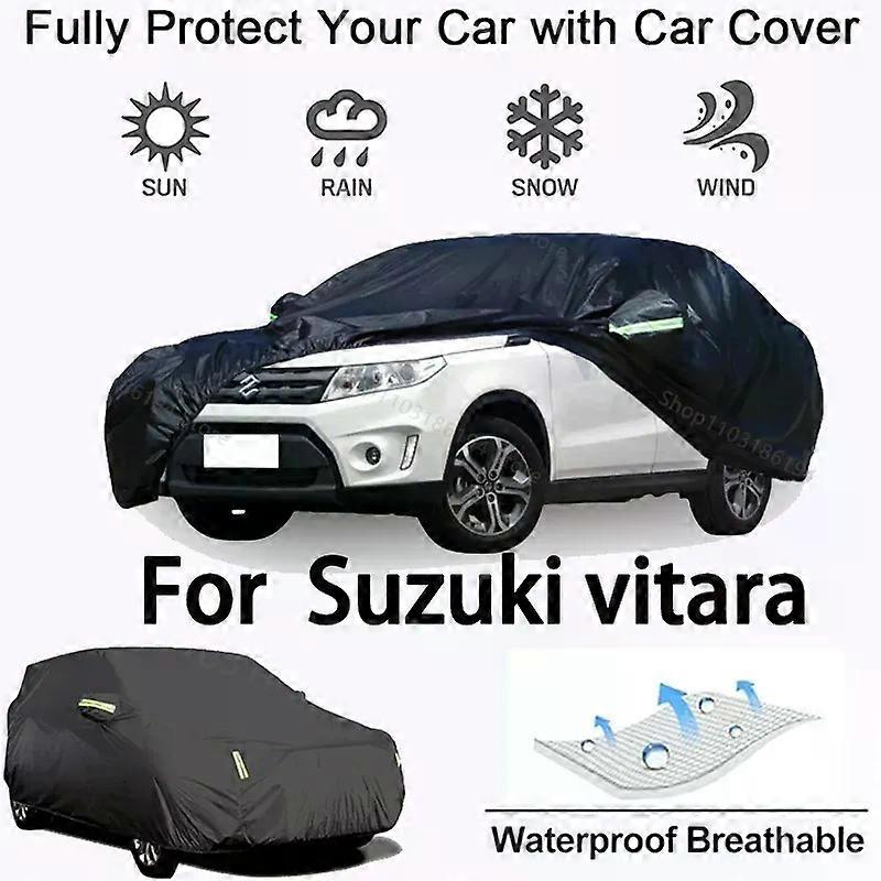 غطاء السيارة الكامل لسوزوكي فيتارا معدات واقية خارجية - مقاومة للثلوج ، واقية من الشمس ، ملحقات سيارات مقاومة للماء والغبار