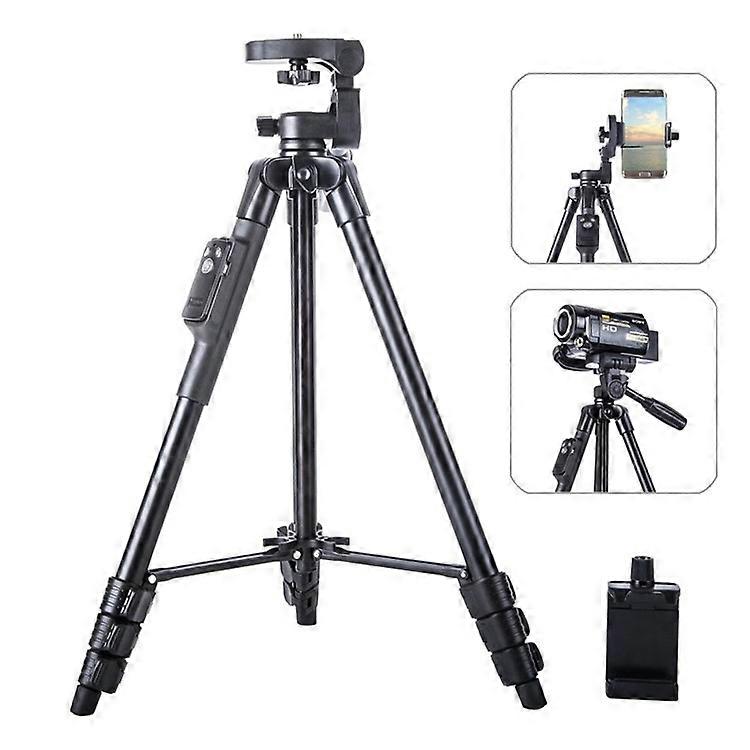 YUNTENG 5218 Portable Telescopic Tripod Photography Stand with Bluetooth-Compatible Remote Control for DSLR SLR Camera Phone