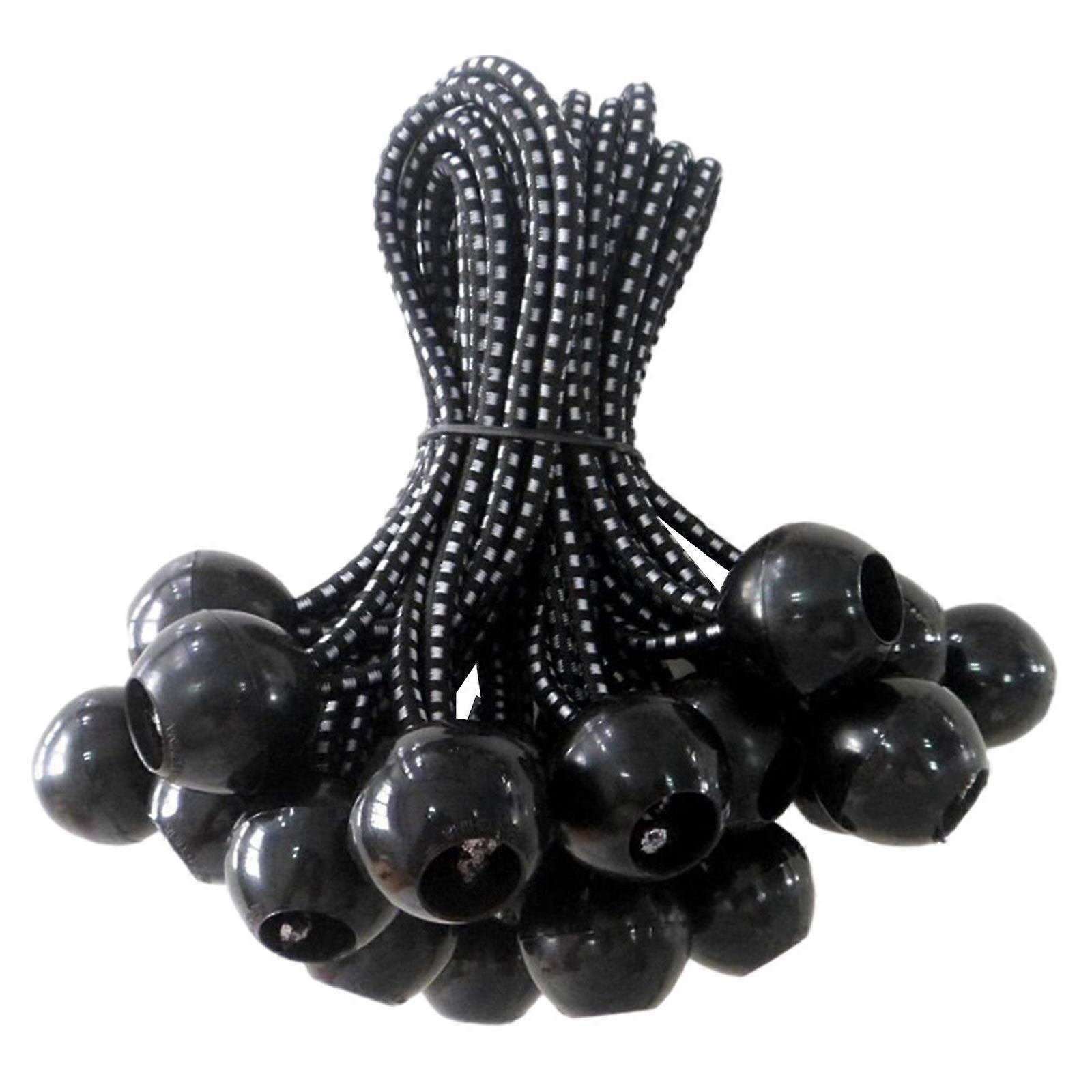 10Pcs/Set Durable Ball Cords, Tent Tarp Tie-Downs Strap Elastic Rope for