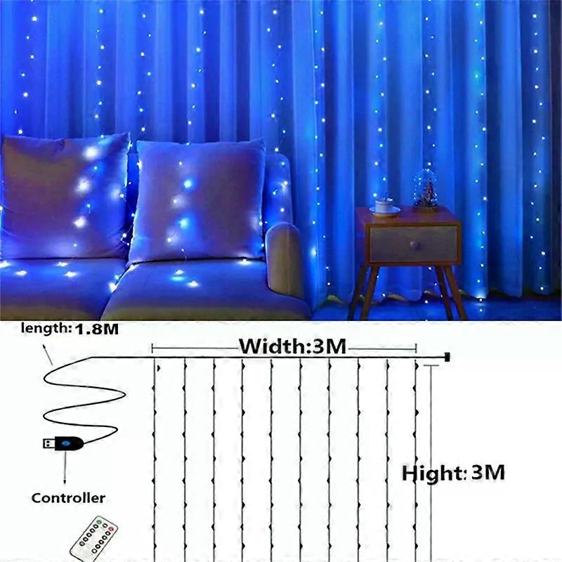 3M Usb Garland Curtain New Year Christmas Decoration Festoon Led Light Fairy Lights Ramadan Decoration Curtain Navidad