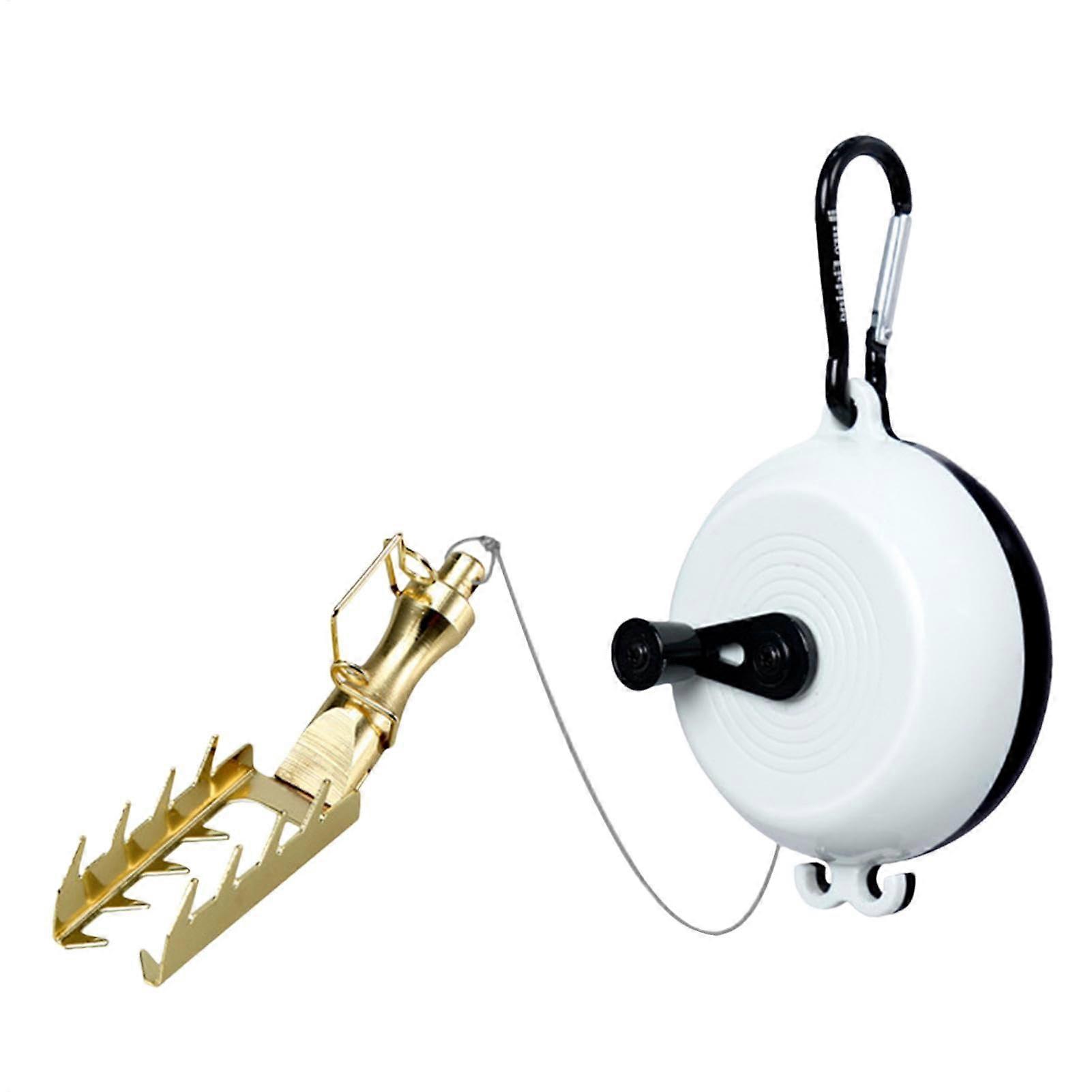 Lure Retriever Fishing Tool with 9.84 Feet Rope, Black and White Bait Saver for Easy Bait Recovery