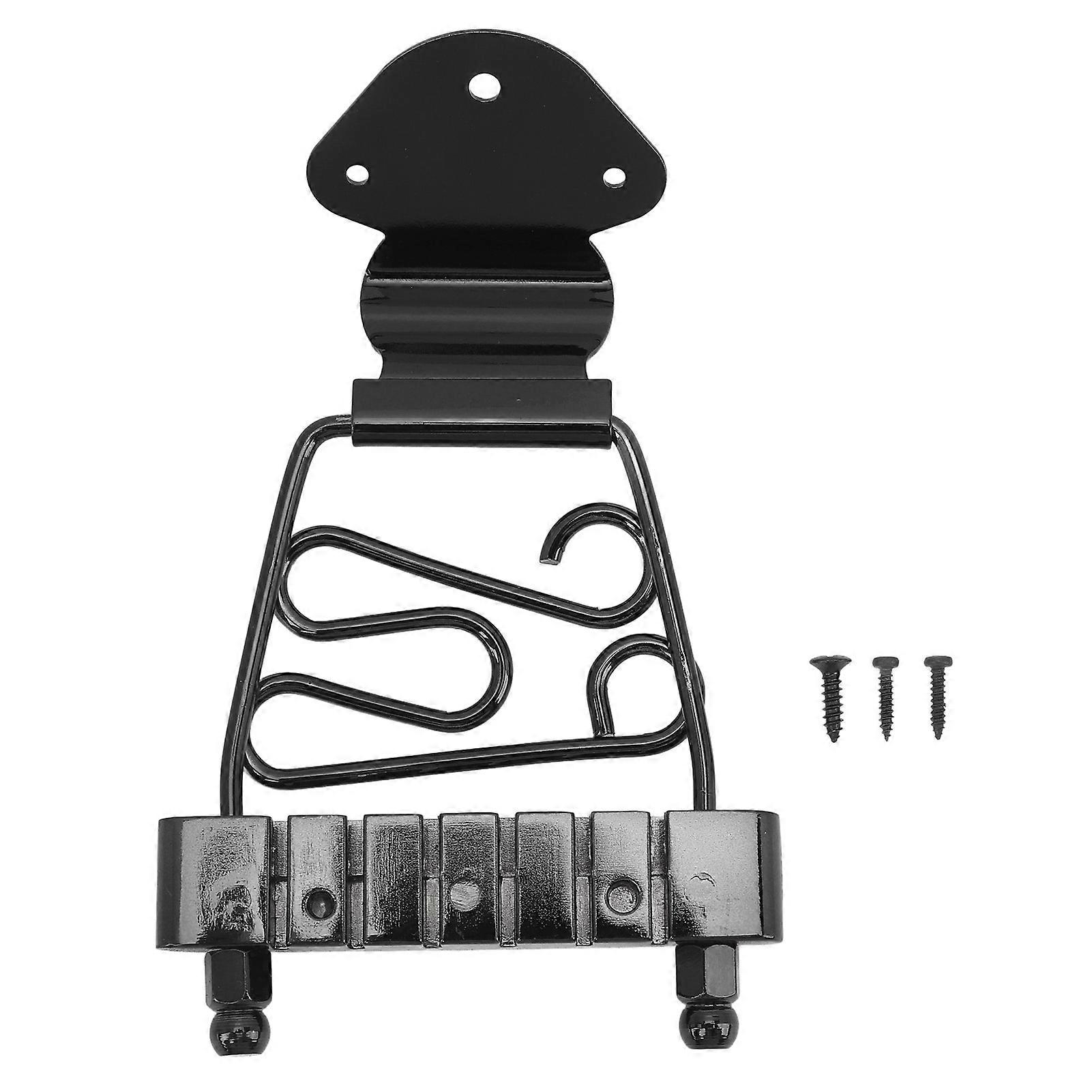 Cordier trapèze pour guitare à 6 cordes, en métal, réglable en hauteur, pour remplacement, noir