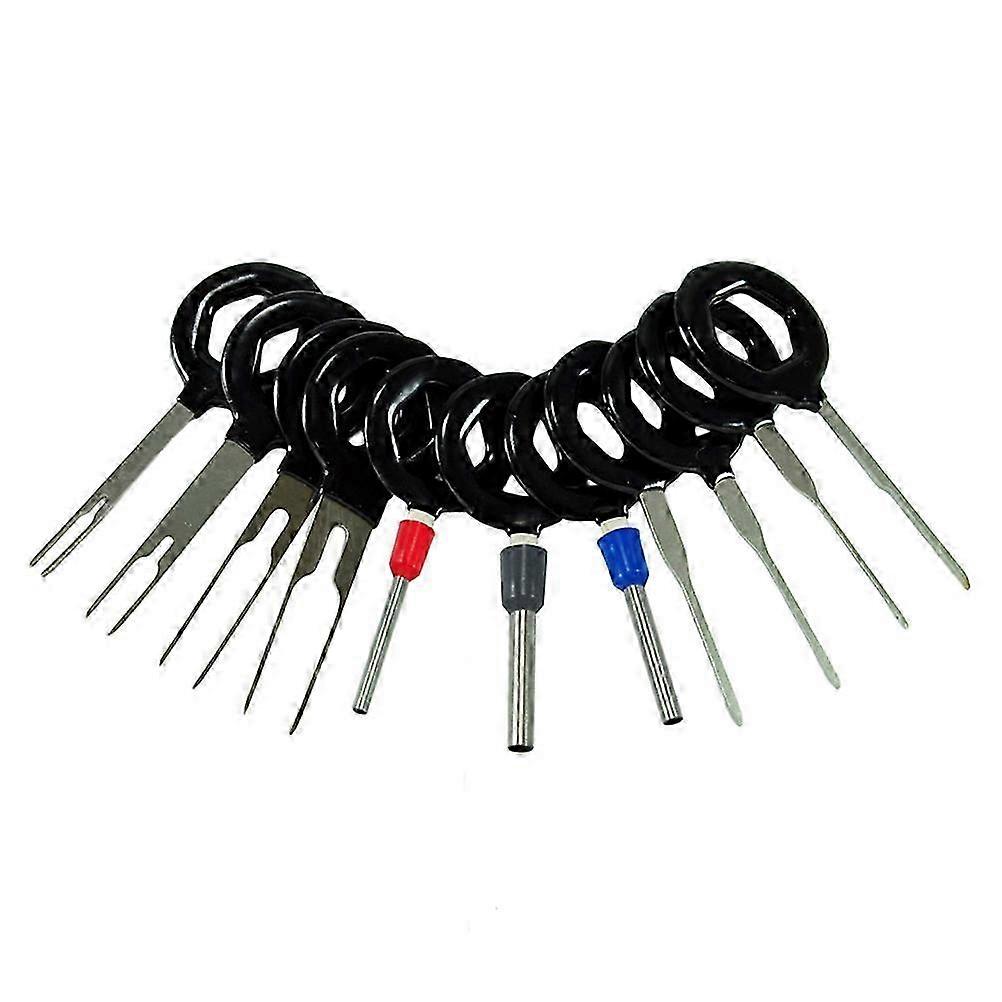 11Pcs Auto Car Plug Circuit Board Wire Harness Terminal Extractor Pick Connector Crimp Pin Needle Re