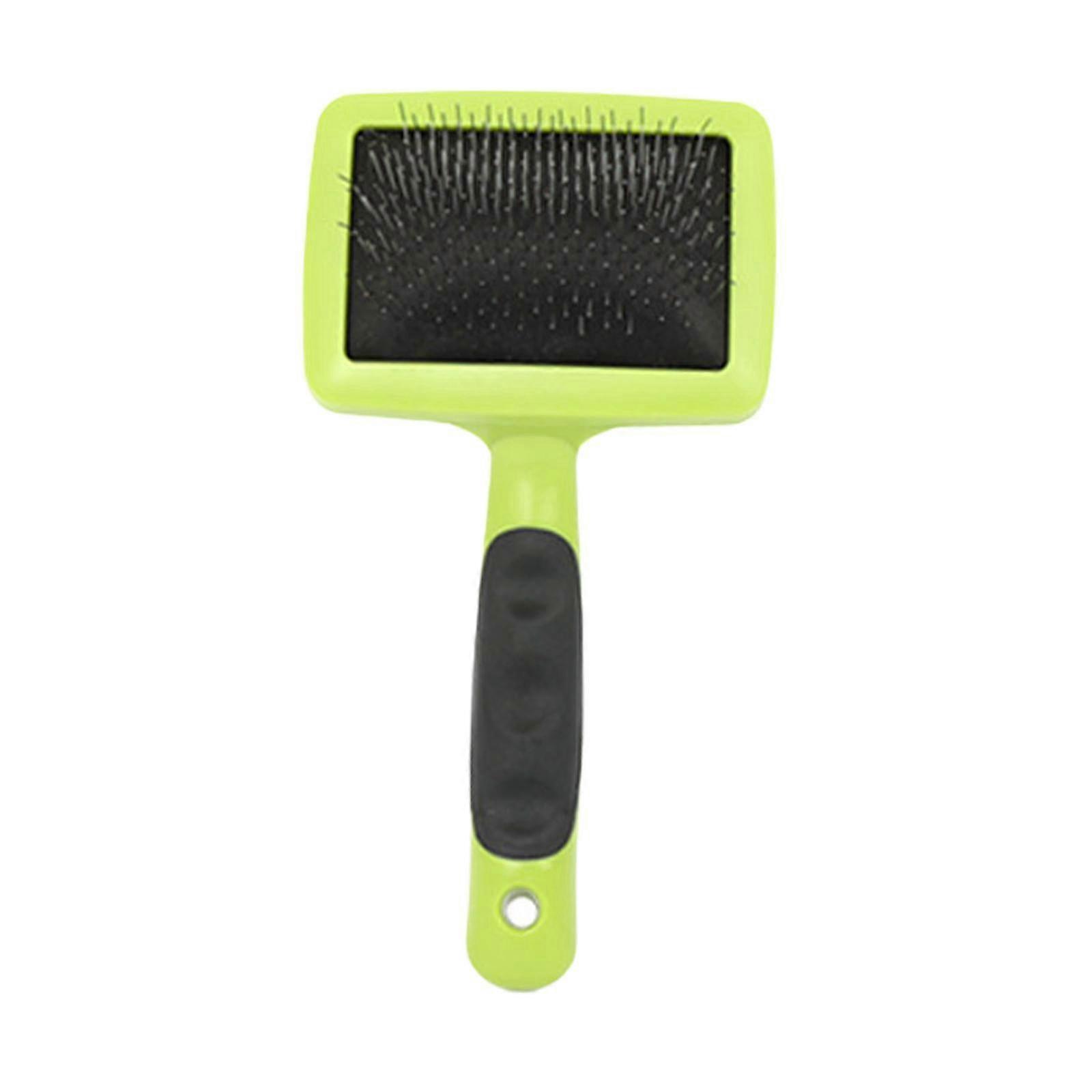 Pet Grooming Comb for Large Cats and Dogs, Effortlessly Remove Matted, Tangled, and Loose Hair with Self Cleaning Feature Hairbrush