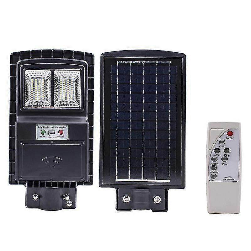 40W 80 LED Solar Street Light with PIR Motion Sensor, Wall Timer Lamp, and Remote Control for Various Applications