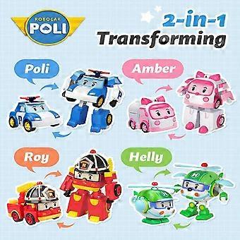 Giocattolo Robot Helly 13 Cm Con Luci Trasformabile - Figura Azione Luminosa Per Bambini