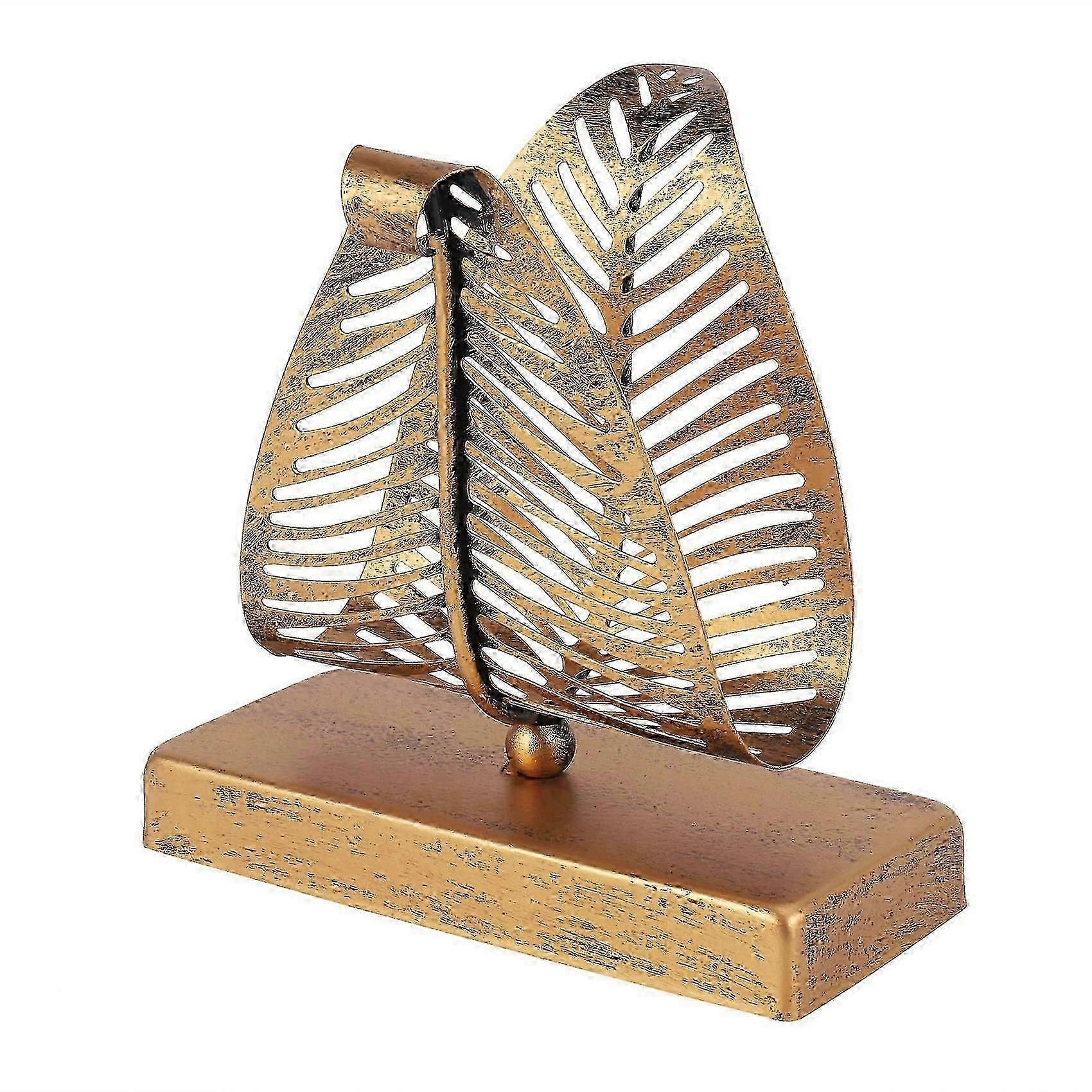 Modern Napkin Holder with Leaf Design, Desktop Paper Towel Dispenser, Napkin Storage Storage Box