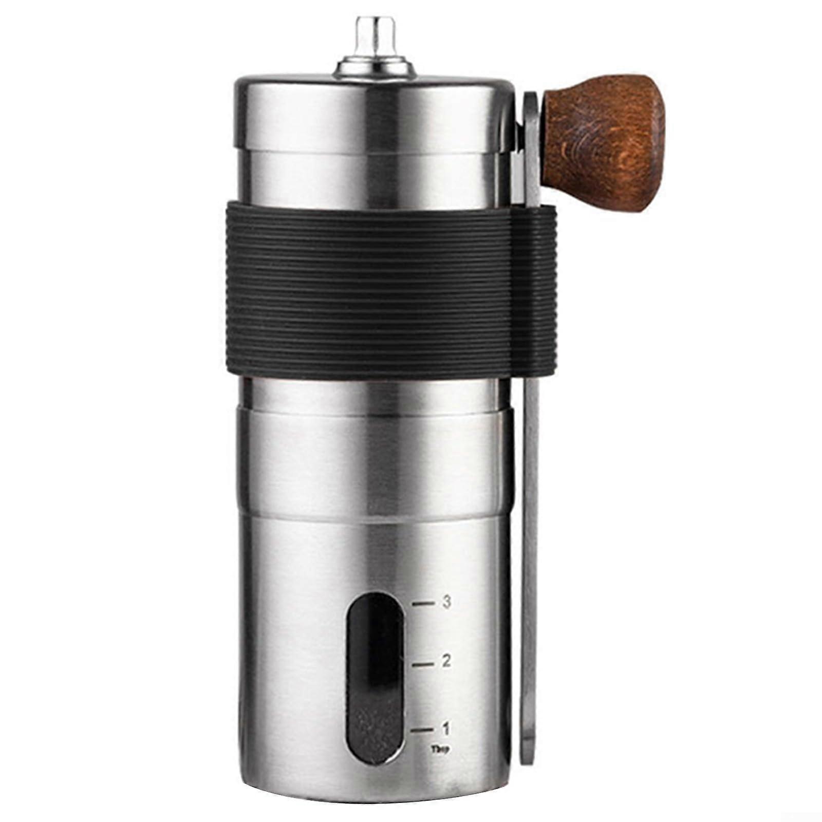 Hand Cranked Stainless Steel Coffee Grinder for Espresso and Pour Over, Easy Clean Design, Compact Size, Durable Material