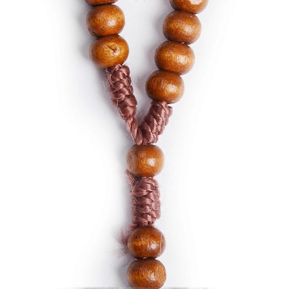 Stylish Cross Pendant with Durable Beads and Chain