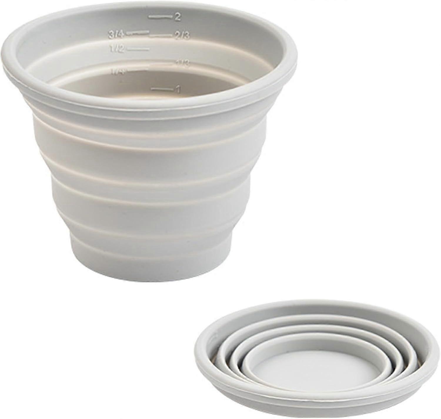 2025 Latest Model Silicone Collapsible Cups for Traveling, Reusable Folding