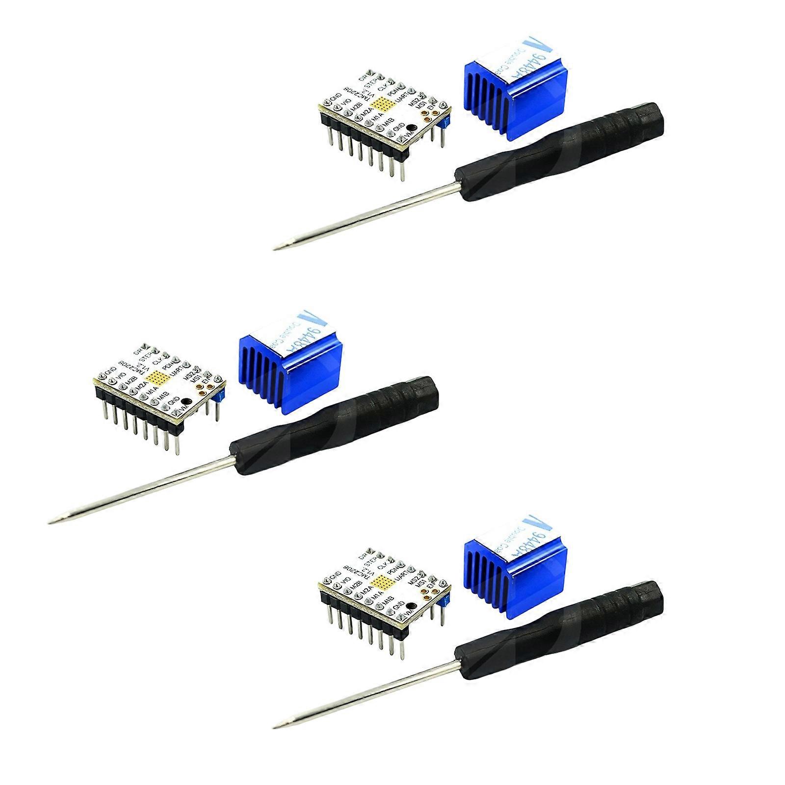 TMC2208 Stepper Motor Driver Quiet Driver 3D Printer Part Control Board Low Noise 3D Printer Motherboard Replacement