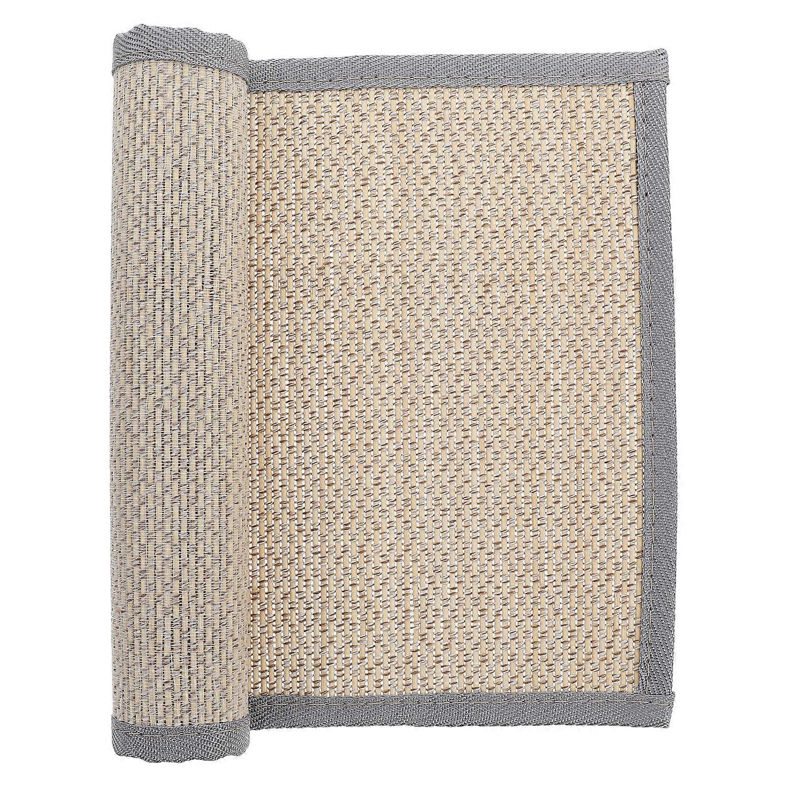 Cat Scratcher Board Cat Scratch Pad Indoor Use Bamboo Cardboard Spiral Nail Fixation For Bed Sofa Couch 1Set