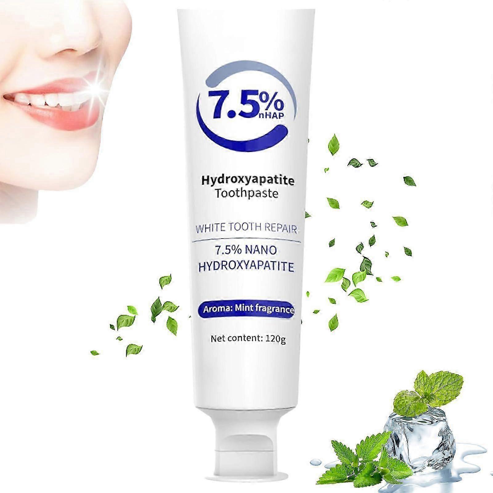 Hydroxyapatite Toothpaste, Repair And Protect Toothpaste, Fluoride-Free Formula With Gentle Mint, For Sensitive Teeth, Daily Protection