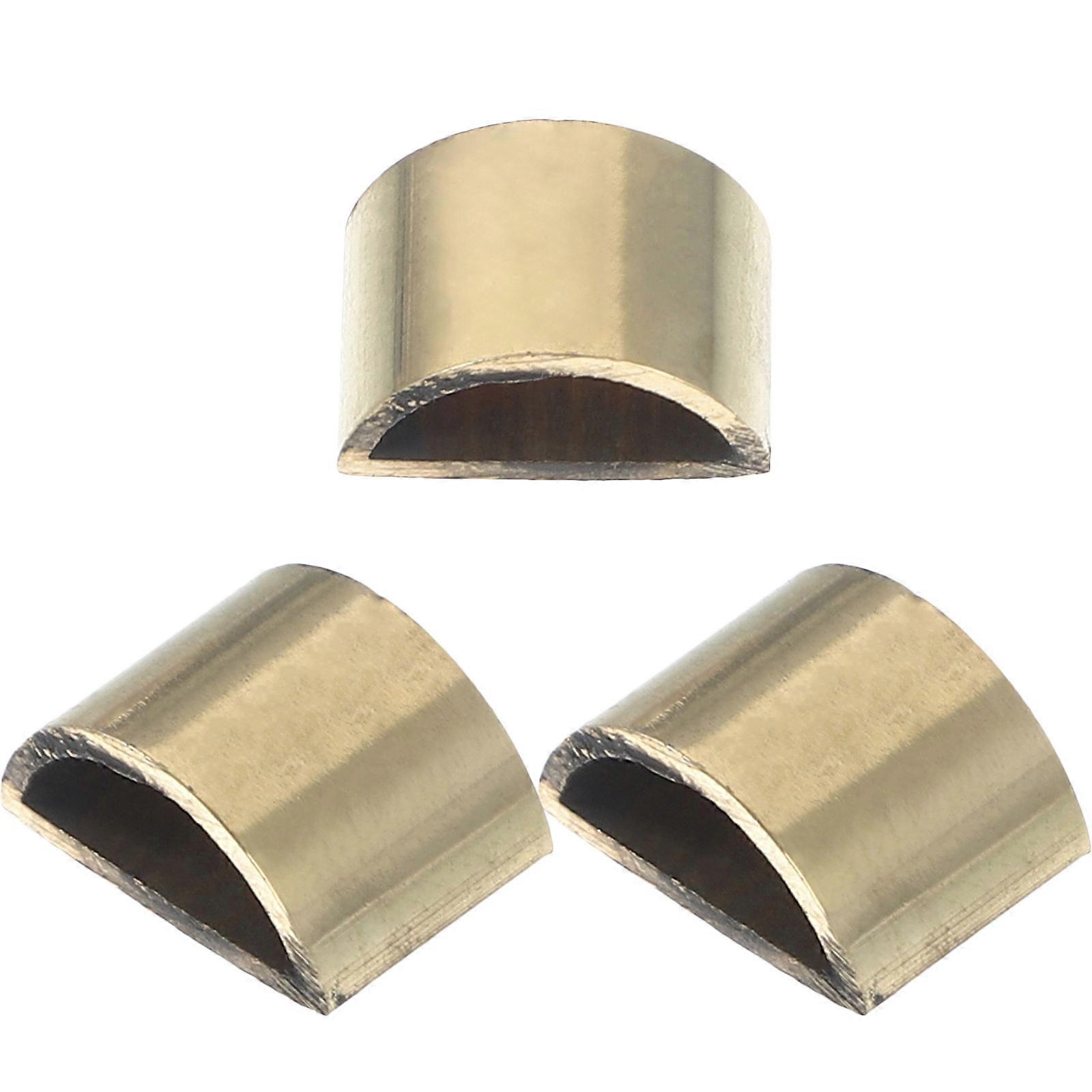 3pcs Copper Violin Bow Screw Ring Durable End Up Lower Ring for Violin Repair, Enhanced Sound & Performance, Quality Musical Instrument Accessory