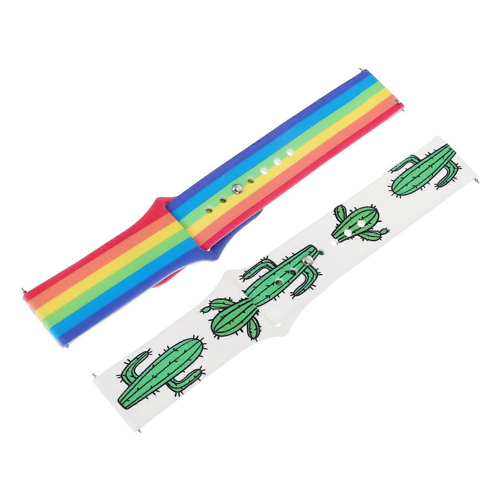 Silicone Watch Bands Replacements For Diving Quick Release 2Pcs