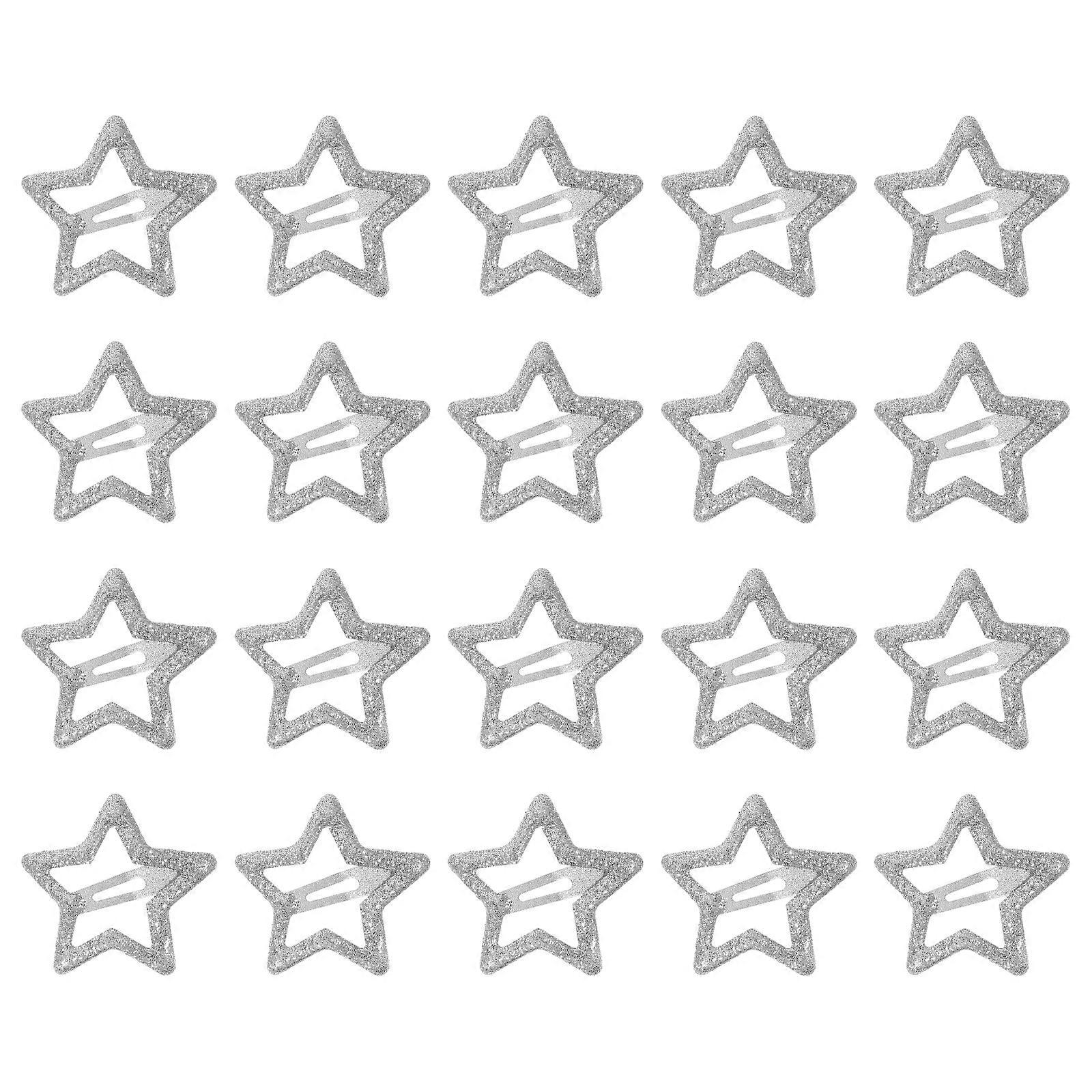 20PCS Star Snap Hair Clips for Women – Lightweight, Skin Friendly & Durable Barrettes with Stylish Minimalist Design for Daily Wear and Special