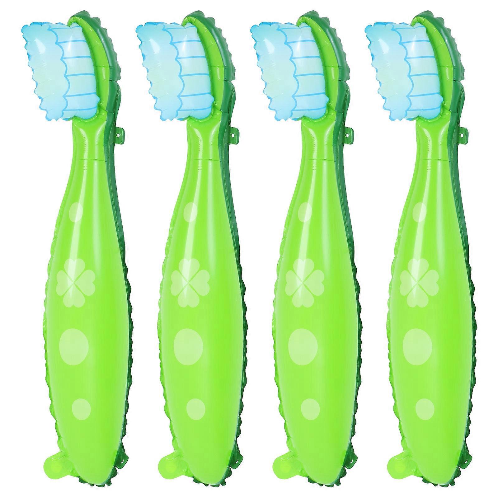 Toothbrush Balloons for Party Decoration 4Pcs Giant Large Creative Props