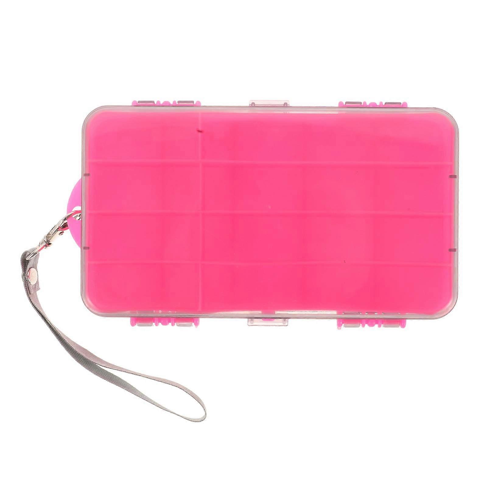 Travel Fishing Lure Box Organizer Anglers Multiple Compartments Clear Bait Container Case 1Pcs