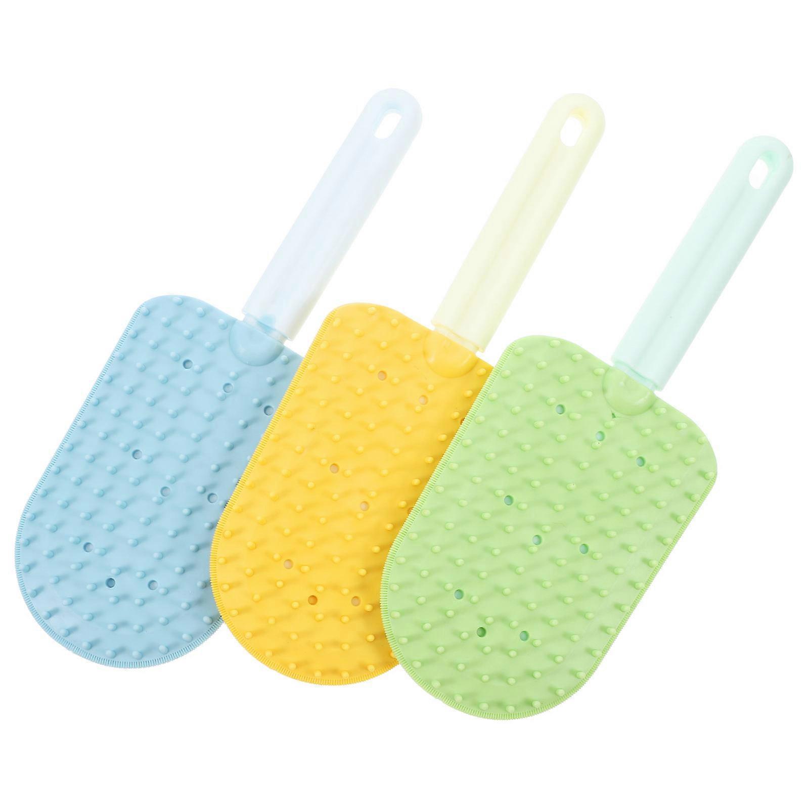 3 Piece Double Sided Cat Brush for Indoor Pets, Ergonomic Grooming Comb for Removing Hair and Tangles, Deshedding Tool for Long Haired Cats