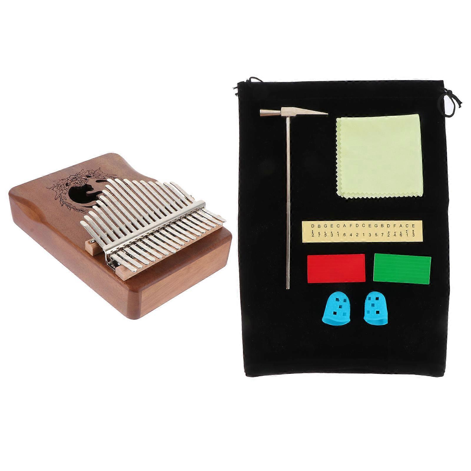 Portable Kalimba Thumb Piano with Retro Cat Design – Musical Instrument for Beginners, Perfect for Family and Friends