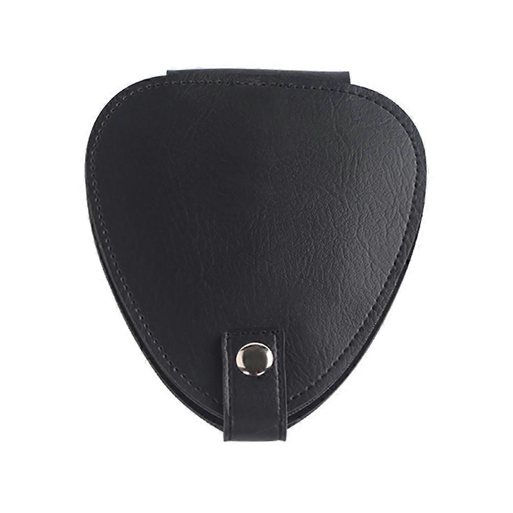 Durable PU Ukulele Pick Storage Bag with Slots – Guitar Picks Organizer for Musical Instruments, Comfortable Surface, Concealed Button Design