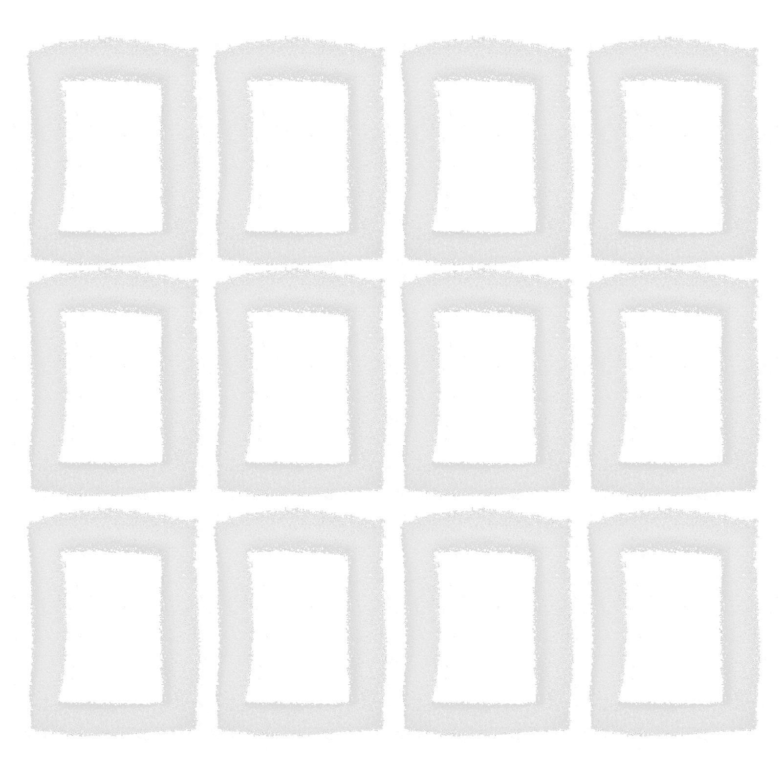 12pcs Replacement Pet Drinking Fountain Filters with Activated Carbon Cotton for Cats and Dogs Provides Cleaner, Better Tasting Water for Pets