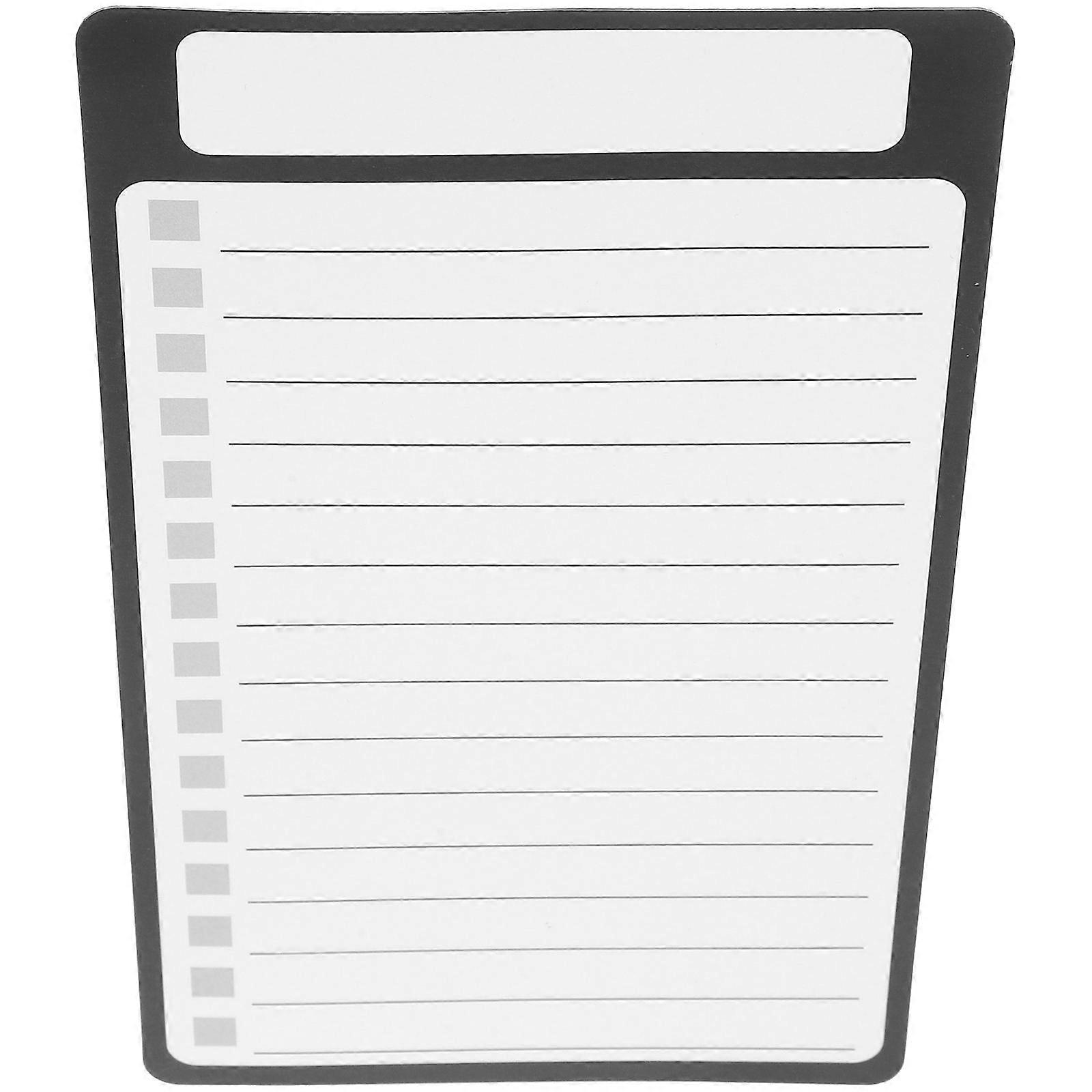 Magnetic Grocery List Pad For Fridge Notepad Modern Style Reminder Daily Life White 8.4X5.0X0.0in 1Pcs