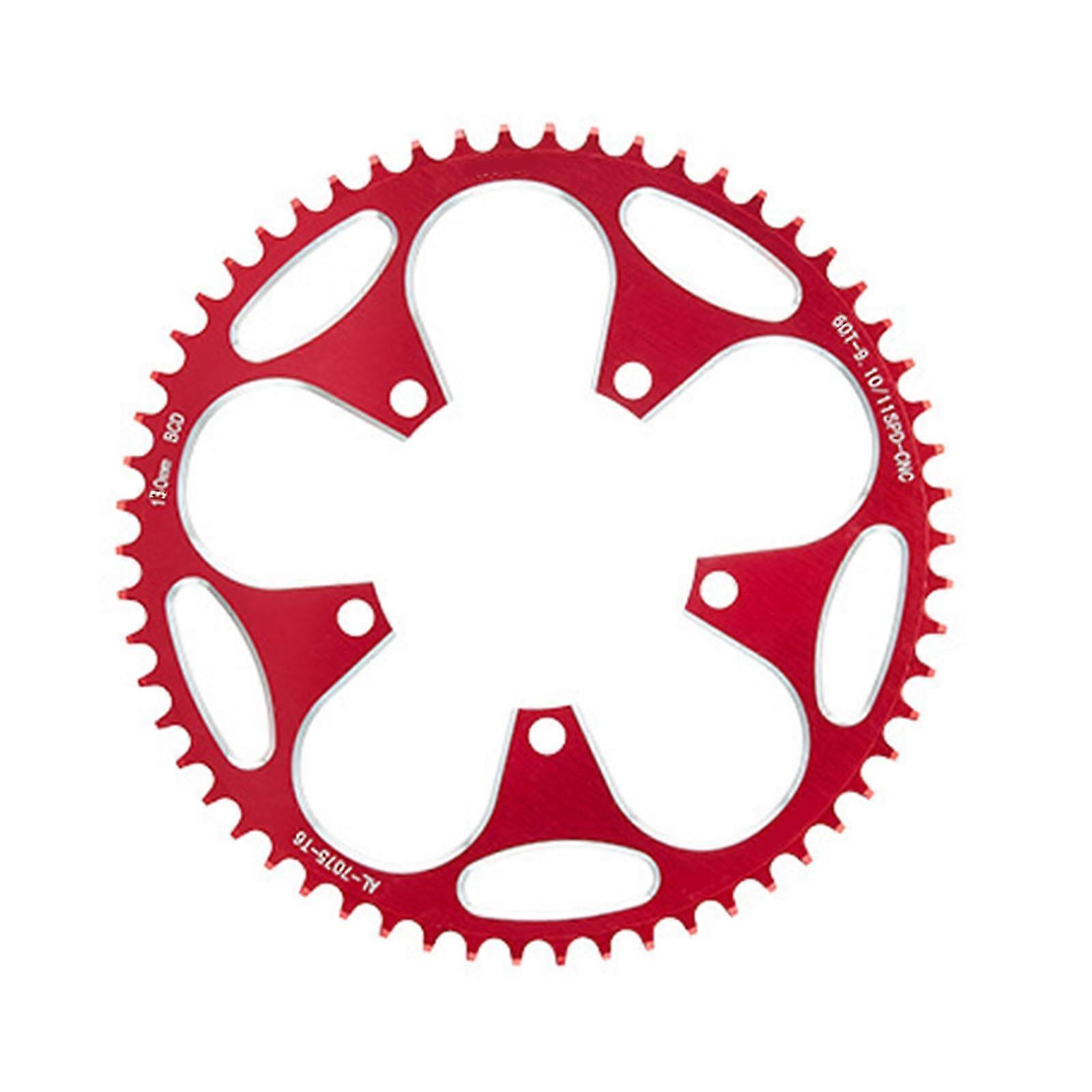 Chainring Direct Mounted Mountain Bike 5 Screws Round Chainring 110BCD/130BCD Narrow Wide Chainring for Bikes Crankset  130BCD Red Edition 0621