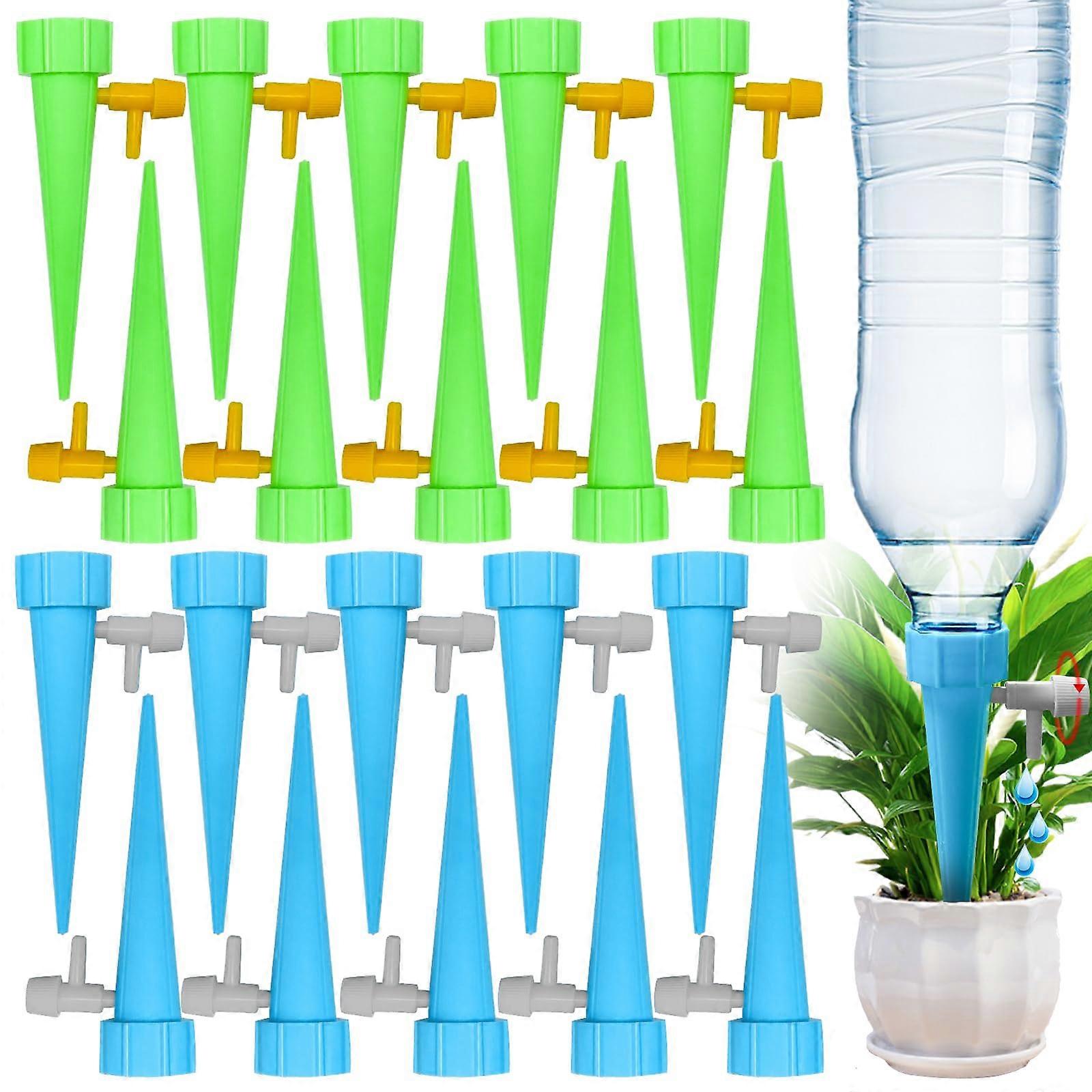 Watering Indoor Plants Dispenser Pack of 20 with Adjustable Valve for Indoor and Outdoor Use, Durable and Versatile