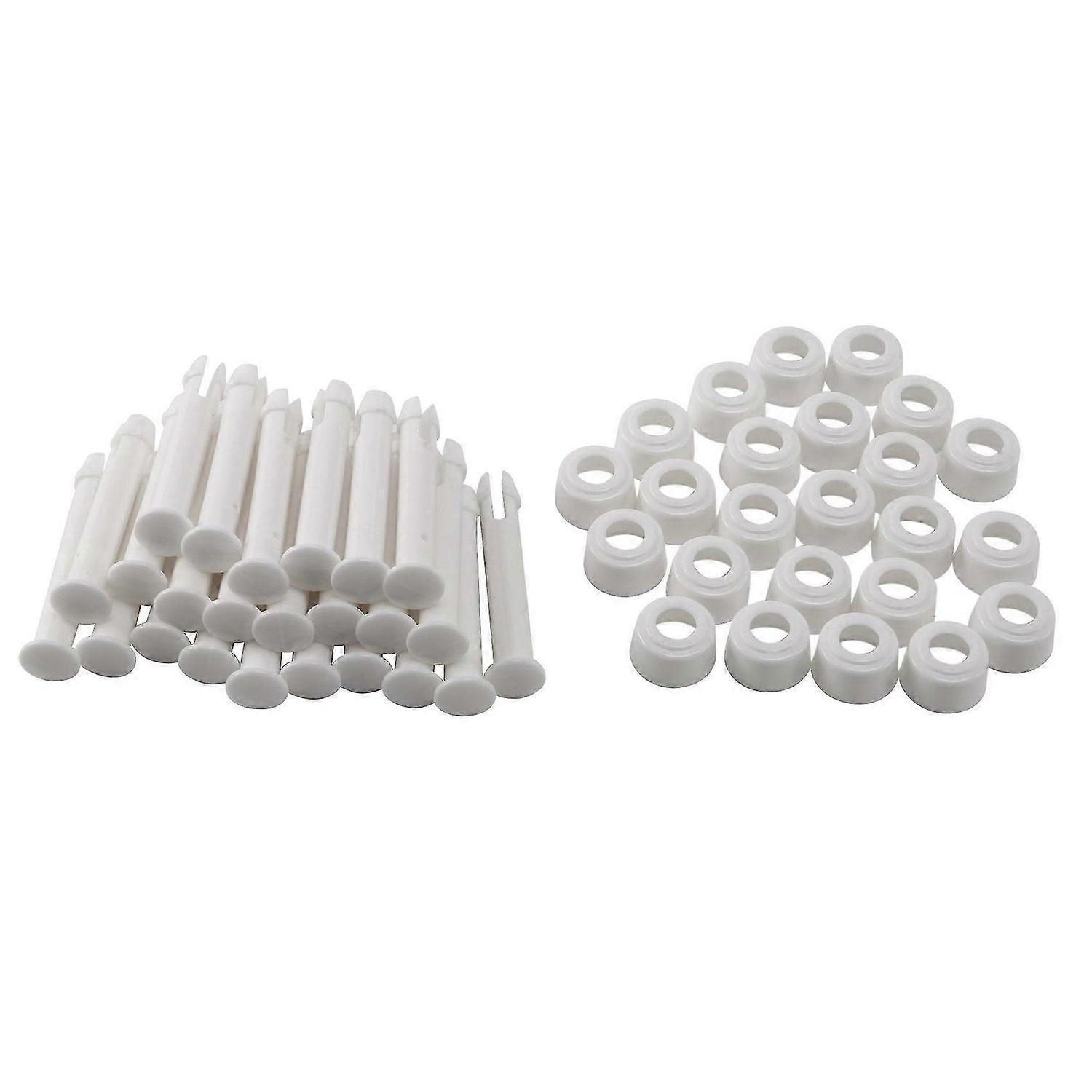 24Pcs ABS Pool Joint Pins, 6cm/2.36in Cap Set Seals for Intex Swimming Pool Replacement Parts 28270-