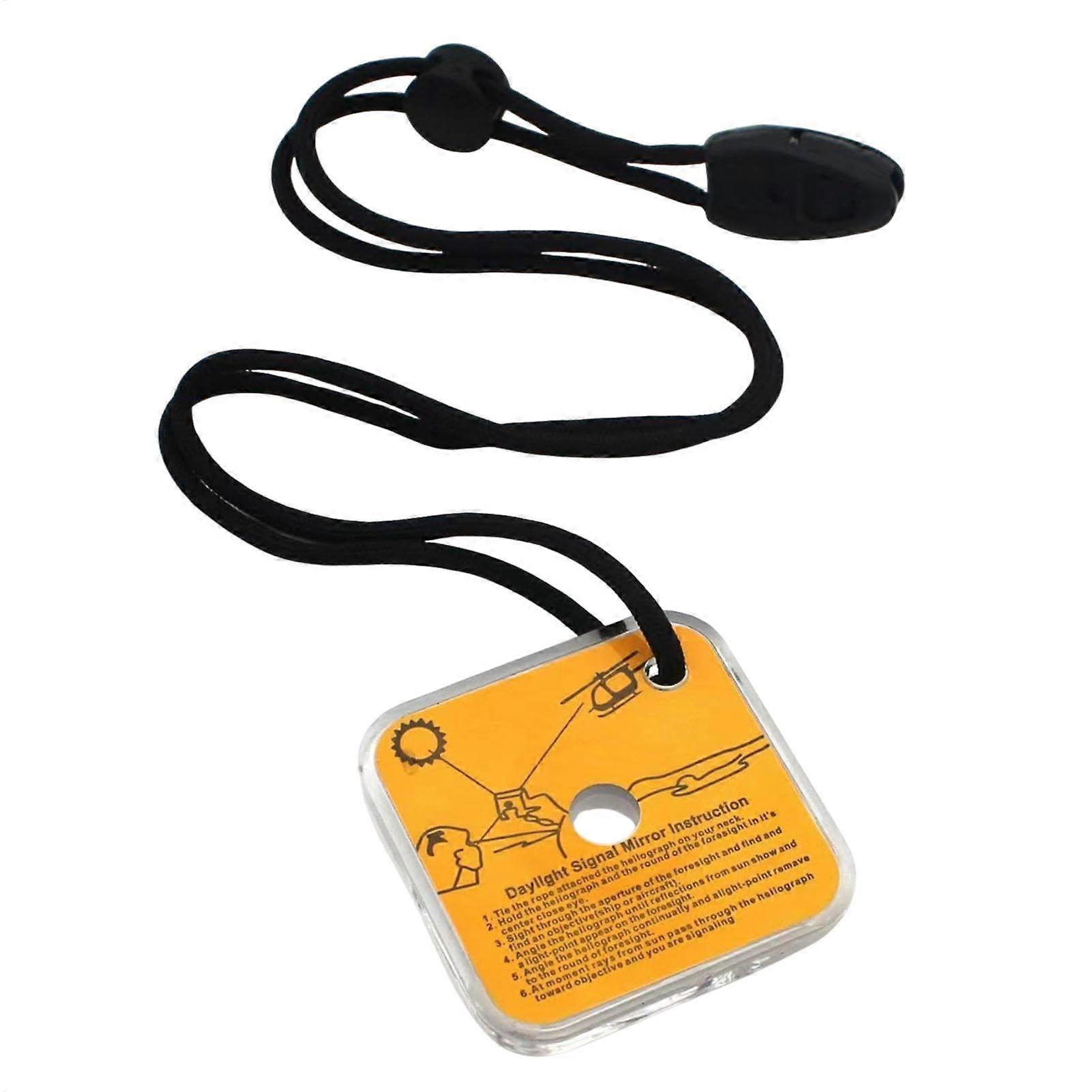 Survival Mirror, Lightweight Reflective Signal Mirror for Outdoor Use, Emergency Signal Tool for Camping and Hiking