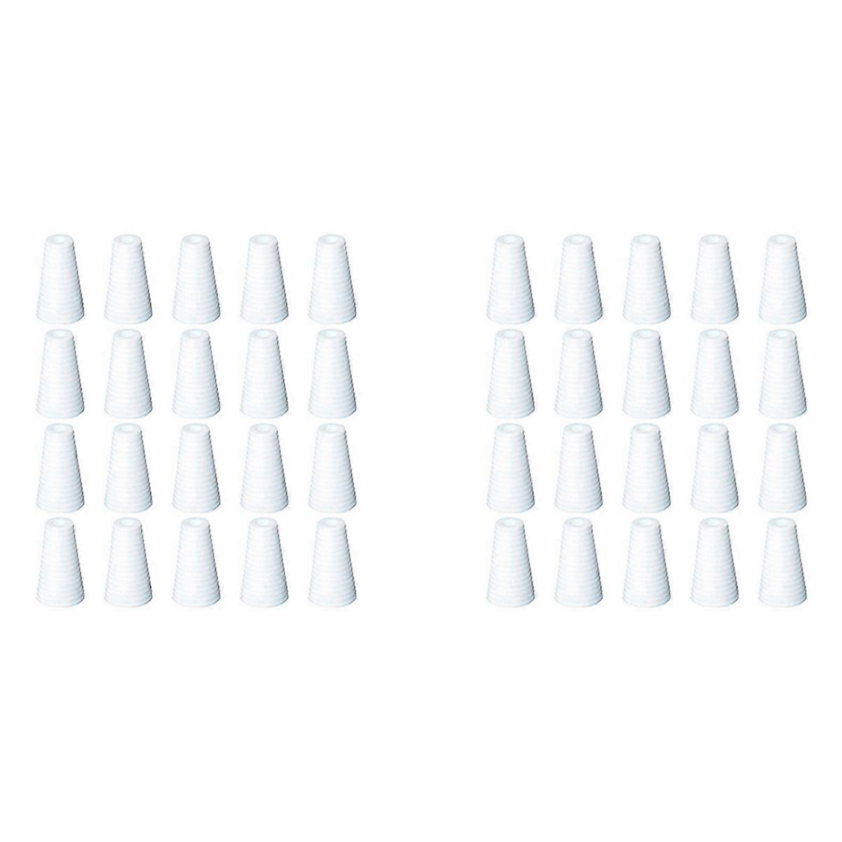 40PCS Blind Pull Cord Knobs White Blind Cord Holder White Pull Cord Pendants Downward End Window Bli