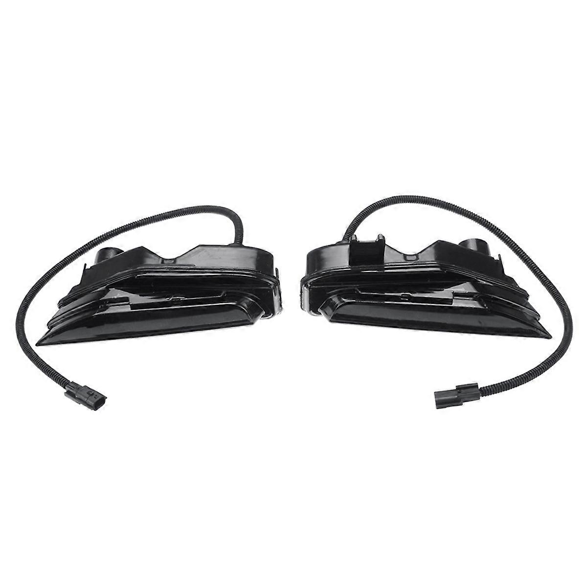 Car Front Bumper Dynamic LED Flowing Turn Signal Light Fog Lamp DRL