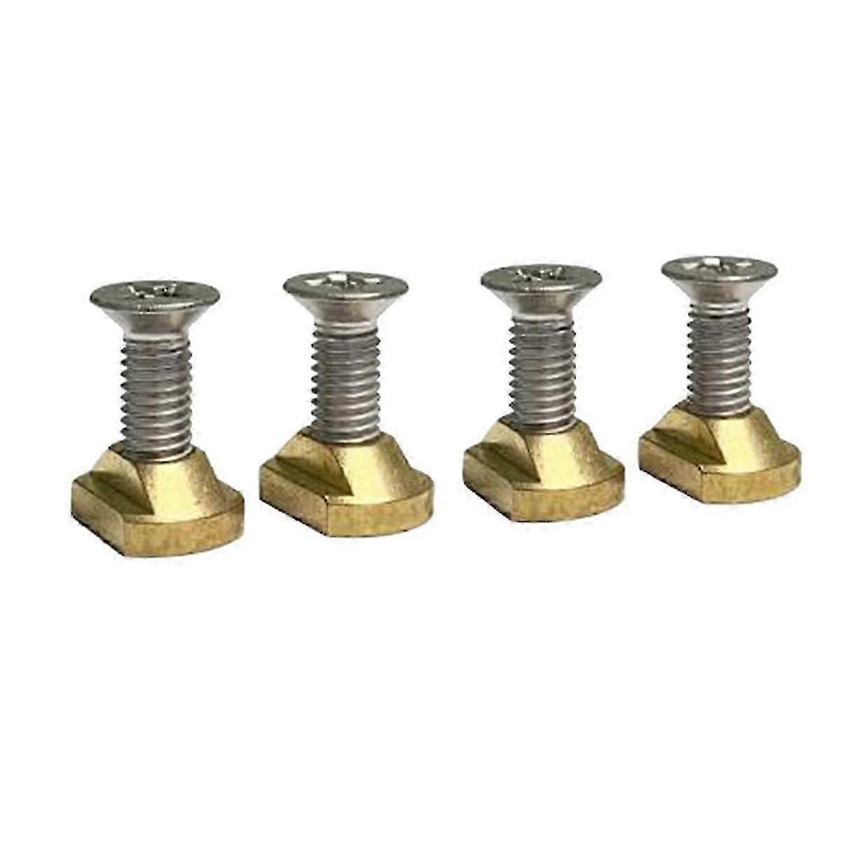 4pcs m8 hydrofoil montage écrous en t en laiton pour surfer toutes les pistes d’hydrofoil en plein air accessoires de surf or6468893568443