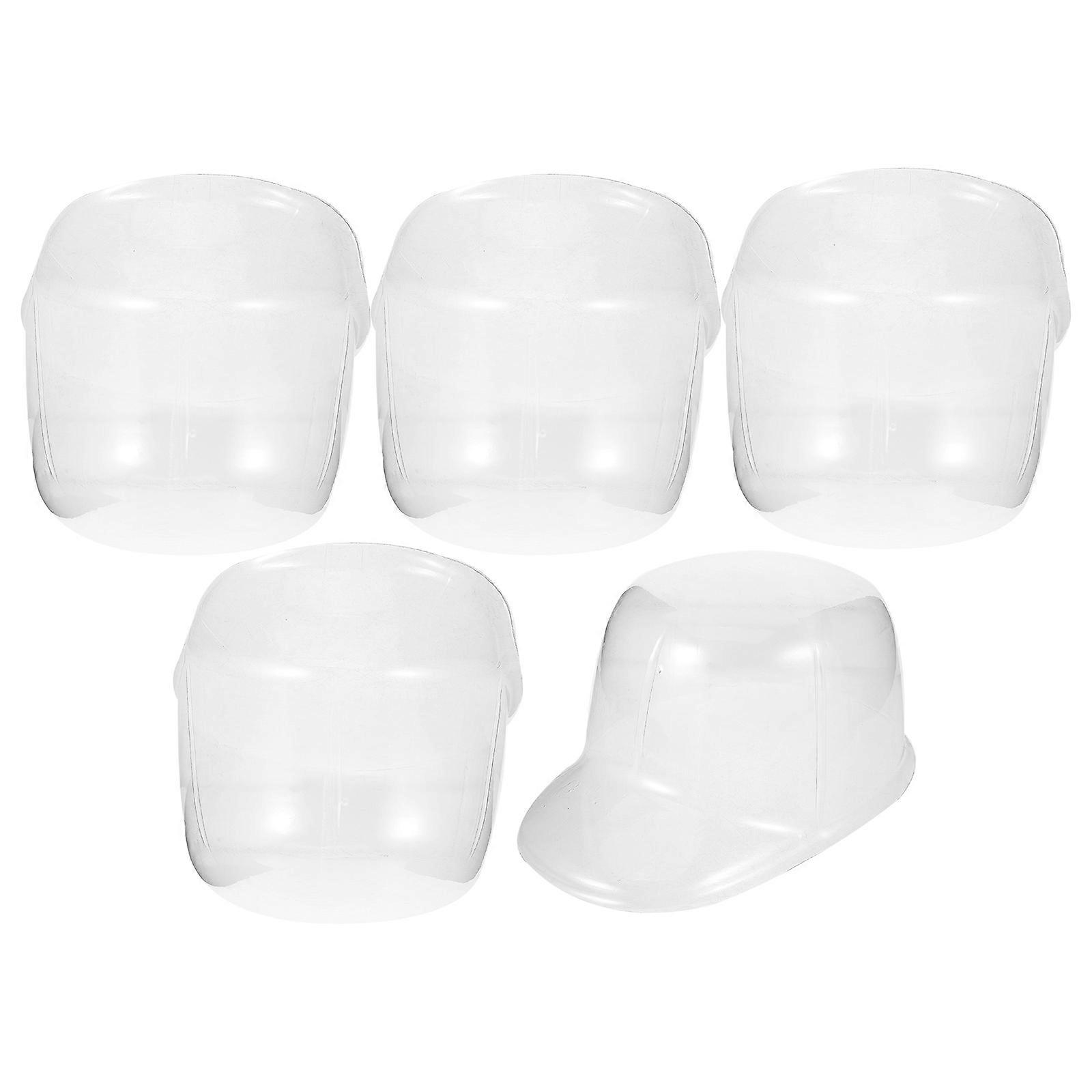 Hat Insert Replacement Protect from Pressure Round Top Plastic 5Pcs