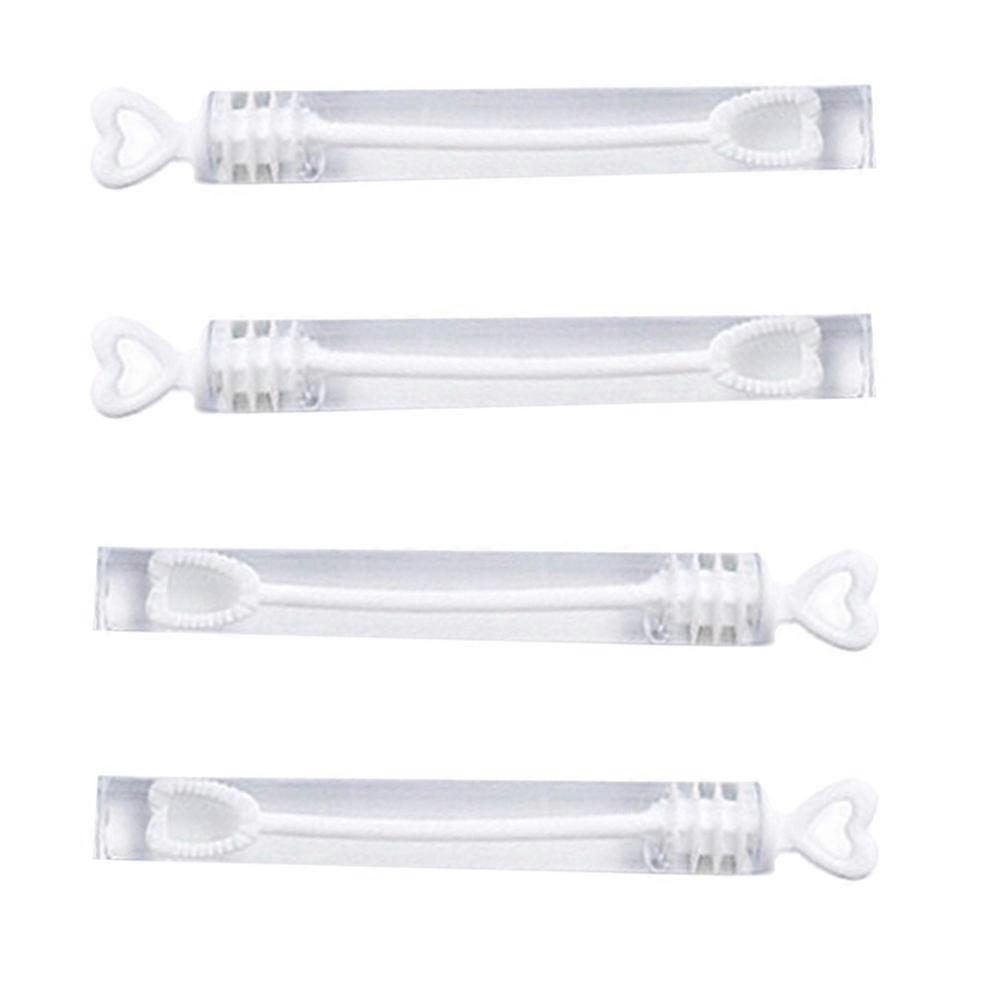 Mini Bubble Stick Heart Tube Wedding Party Favours Simple Design Romantic Style Plastic 96Pack