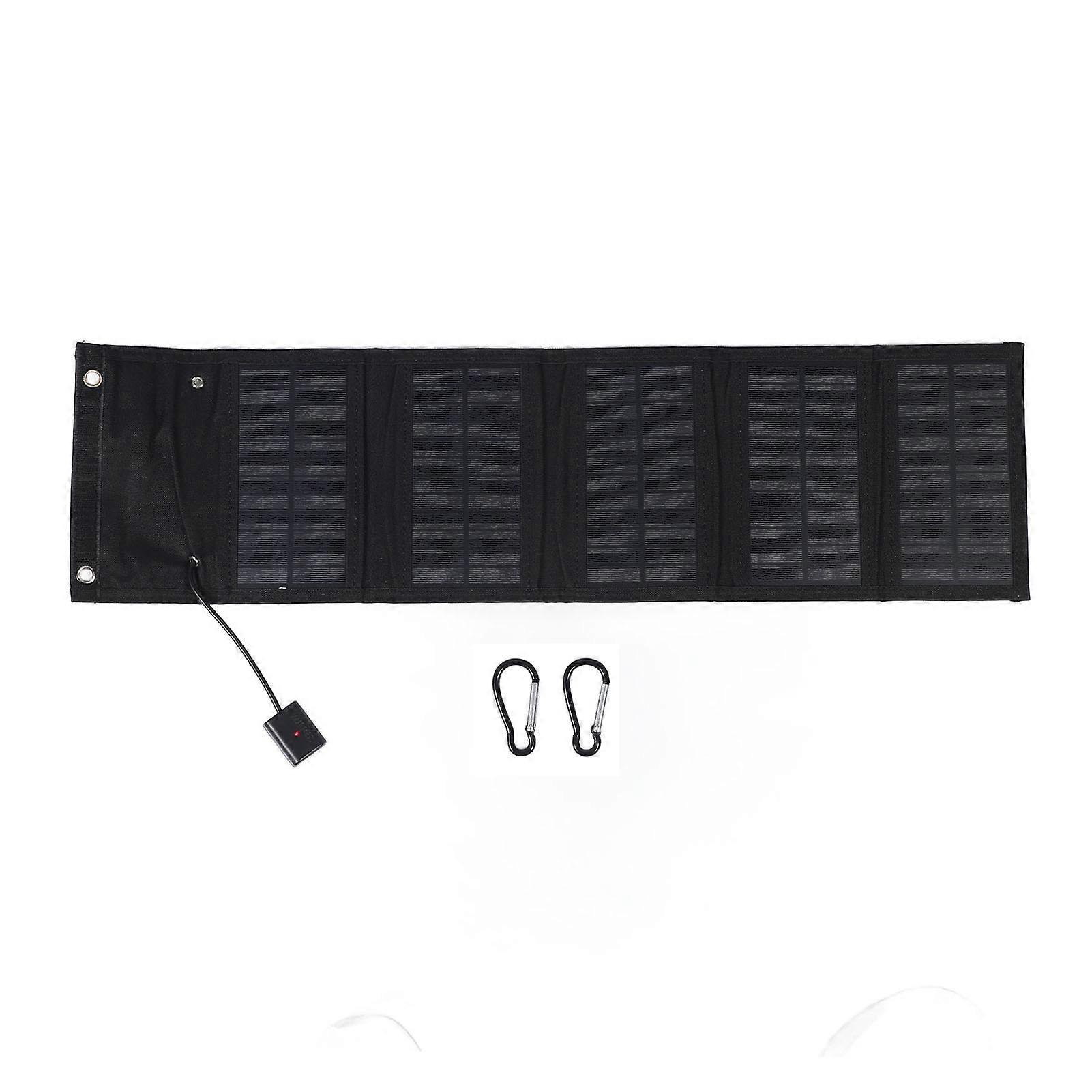Portable 15W Solar Panel Bag with USB Port, Foldable and Water Resistant for Outdoors