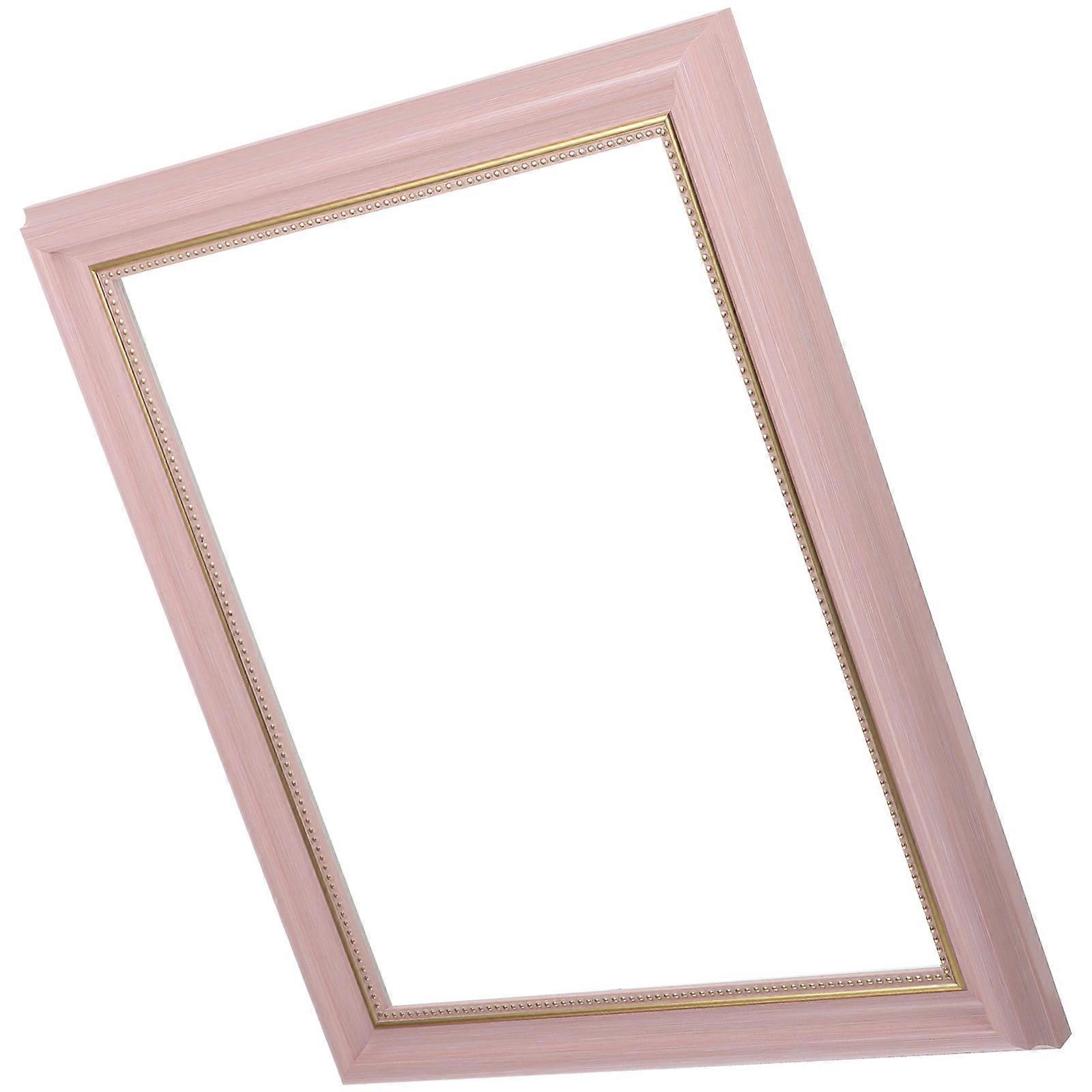 Wooden Photo Frames Diy Painting Frame Self Assembly Picture Frame Simple Style Natural Appearance Childrens Diy Tool 30x35x2.5cm 1Set