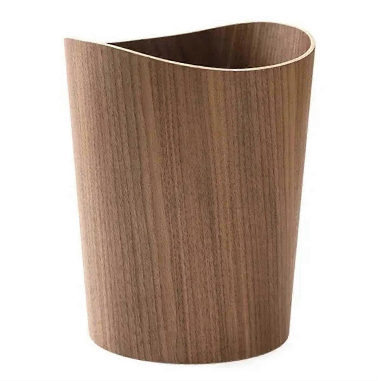 Storage Wooden Trash Can Home Bucket Garbage Bin Hotel Living Room Office Wastebasket Cans Nordic Re