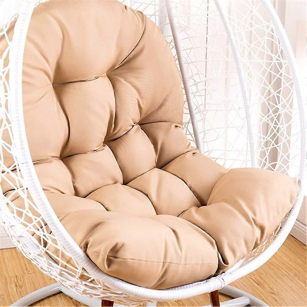 Large eggshaped hammock swing cushion, soft backrest, seat pad for garden swing basket, durable, solid color design A 125x95cm