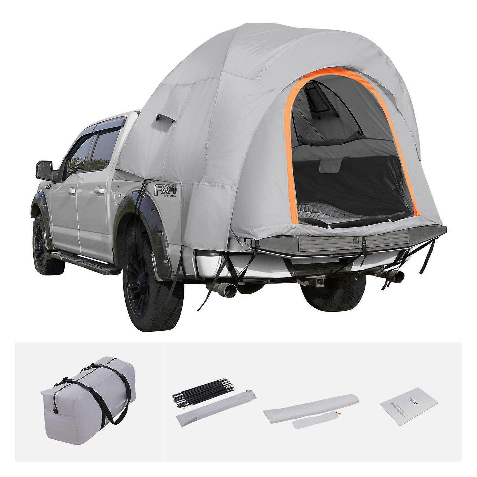 SUV Camping Tent, 8'-8' SUV Tent Attachment for Camping with Rain Layer and Carry Bag