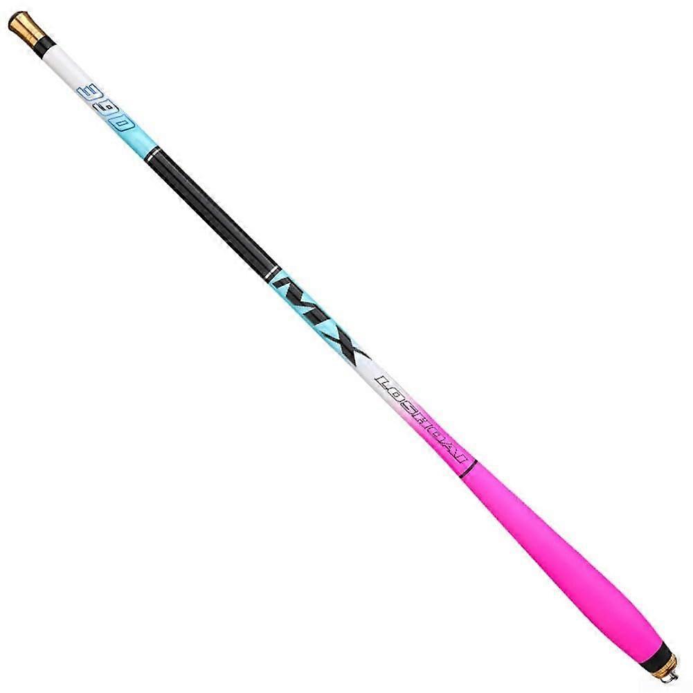 Efficiently designed short fishing rod made of carbon fiber, various lengths from 0.8 m to 5.4 m for all difficulty levels (2.7 m).