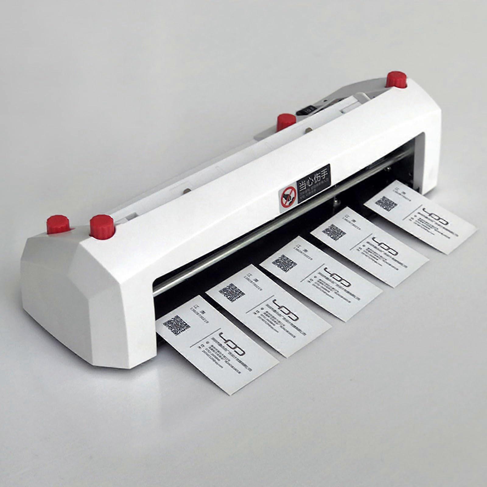 Automatic Business Card Cutter Adjustable Name Card Cutter 300g Office Paper Cutter for Business/Invitation/Membership