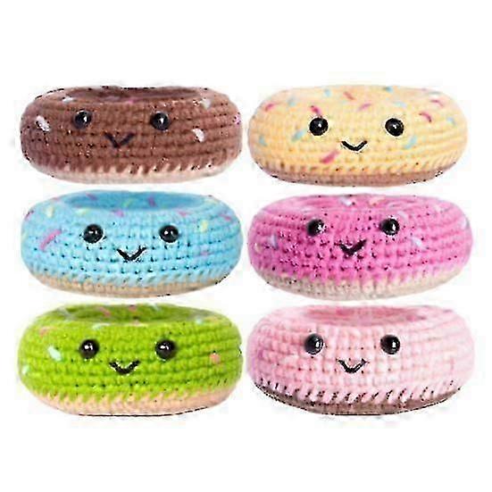1 Set Häkeln Donut Kit mit 2 Häkeln Haken Kinder Erwachsene Anfänger DIY Handgemachte Stricken