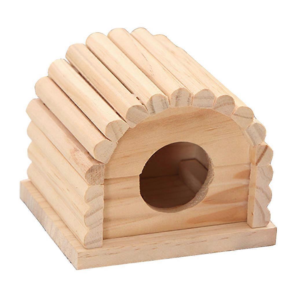 Cozy Hamster House in Light Brown for Pet Use Durable Synthetic Material 1 Pc Nest