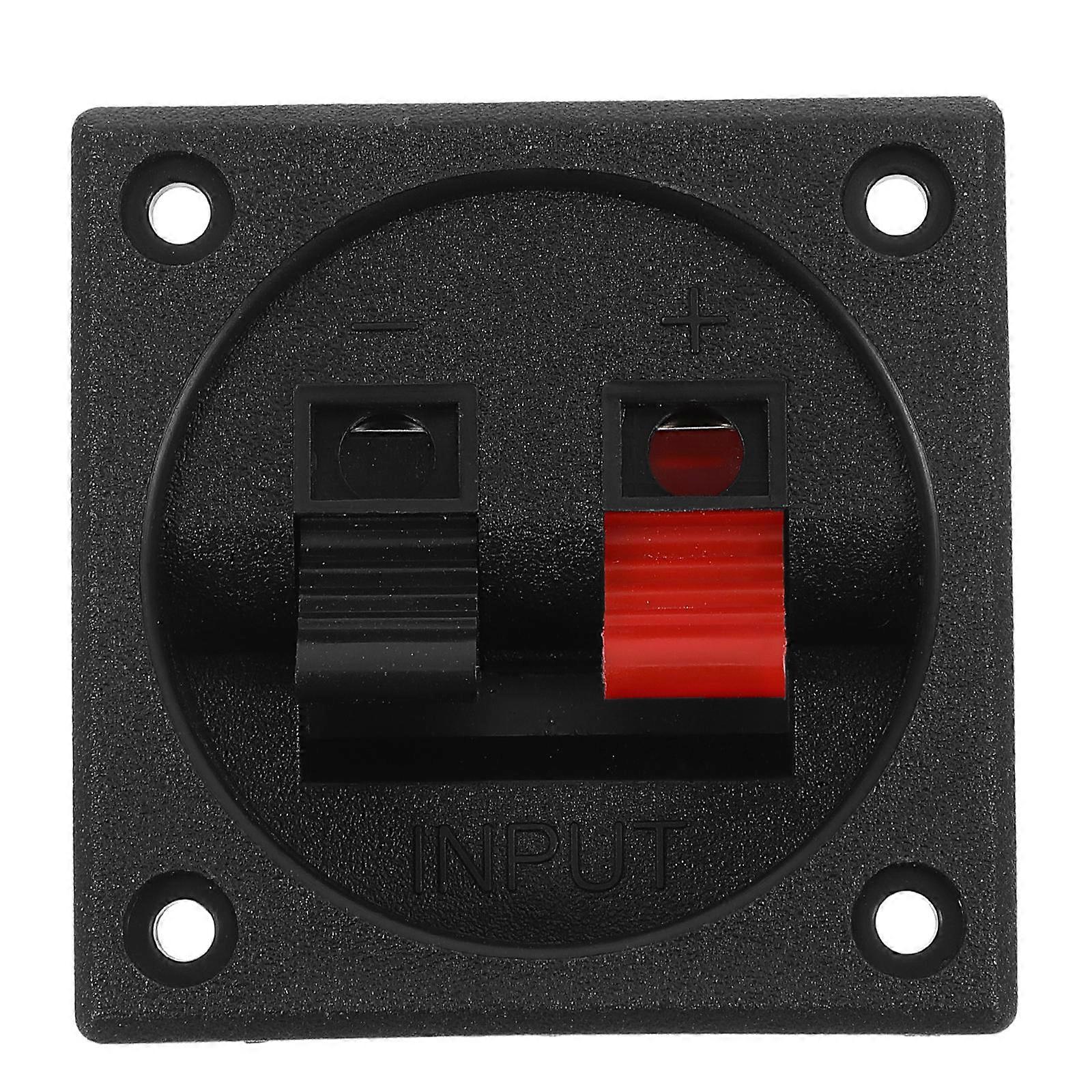 Compact Speaker Box Terminal Connector for Cabinets – Stereo Cup Design with Easy Polarity Identification and Space Saving Structure