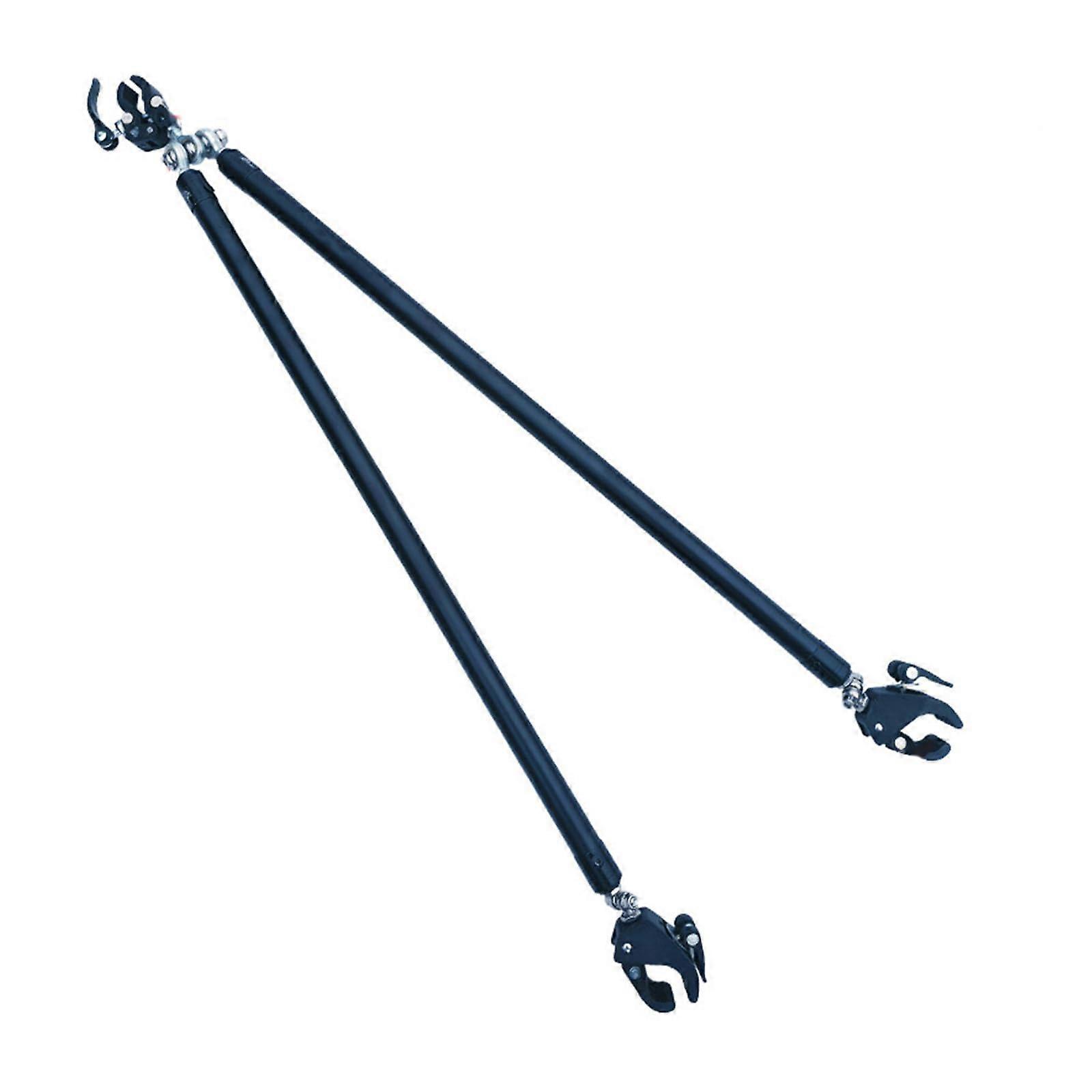 Portable, foldable trailer hitch for bicycle trailers, universal, for carts and camping