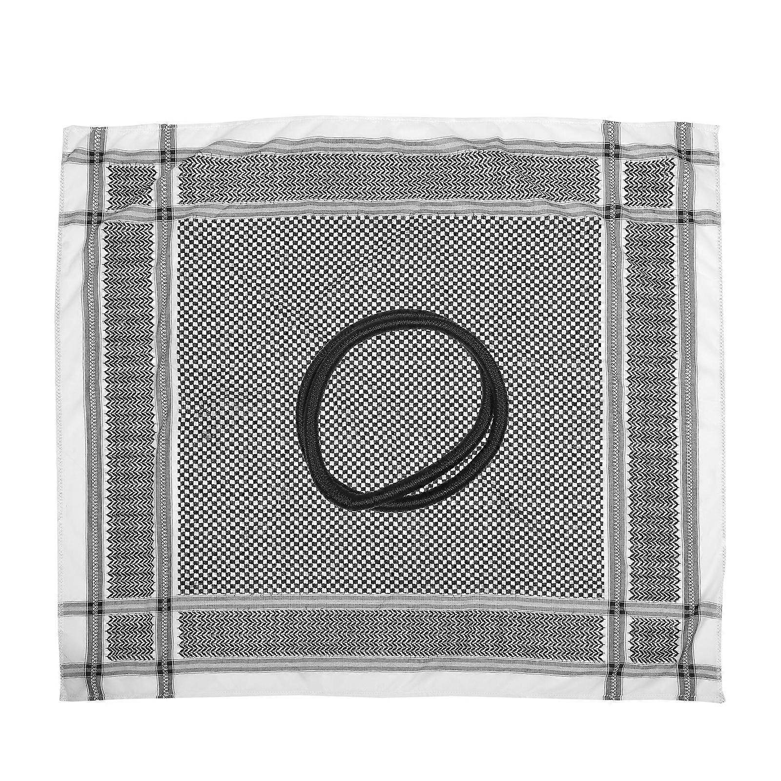Écharpe légère en turban arabe pour hommes pour voyager, protection solaire et style, couvre-chef à ajustement universel pour le tourisme et l'utilisation en plein air aux Émirats arabes unis