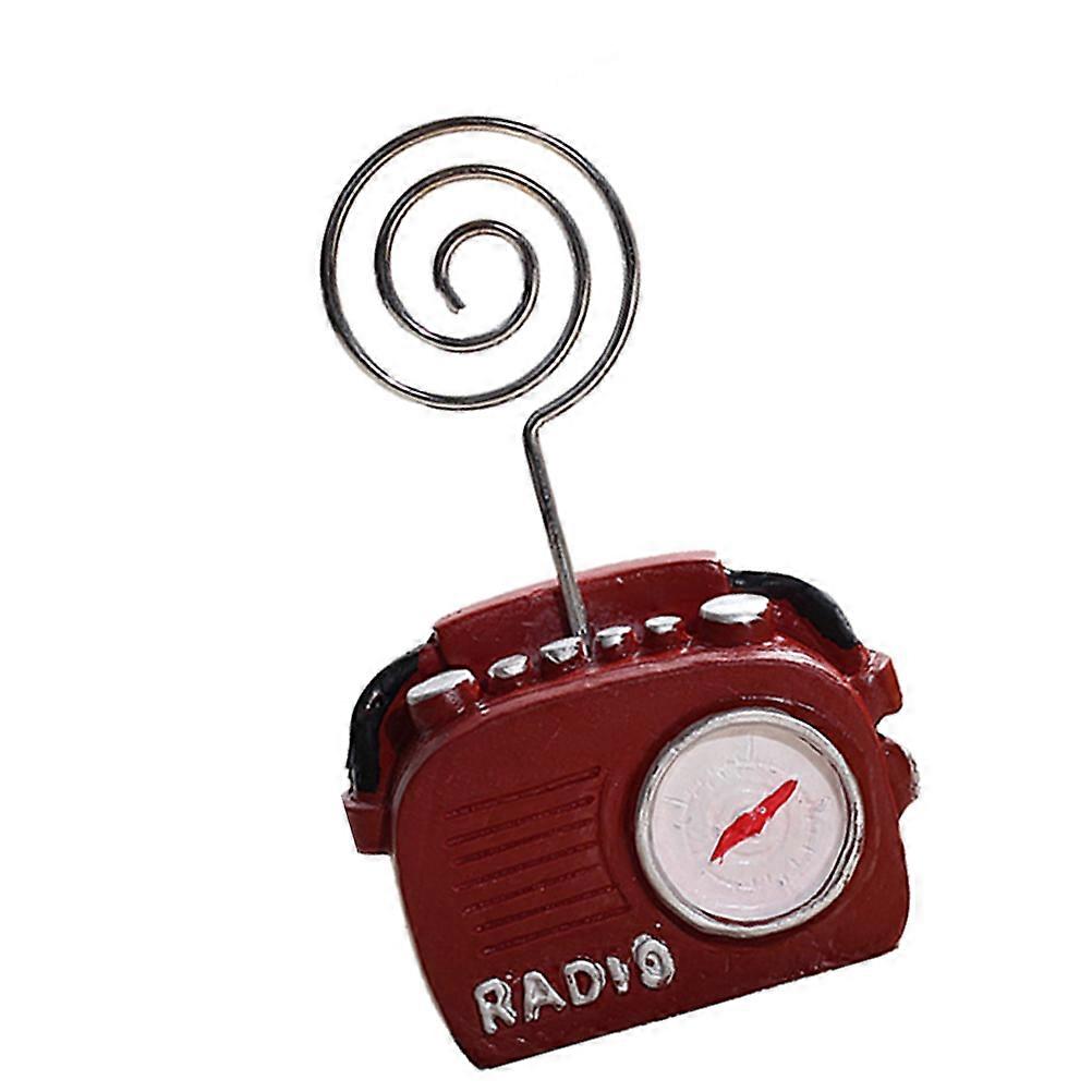 Retro Phone Radio Clip Name Card Clip Menu Clip .5x5.5cm 1 Set
